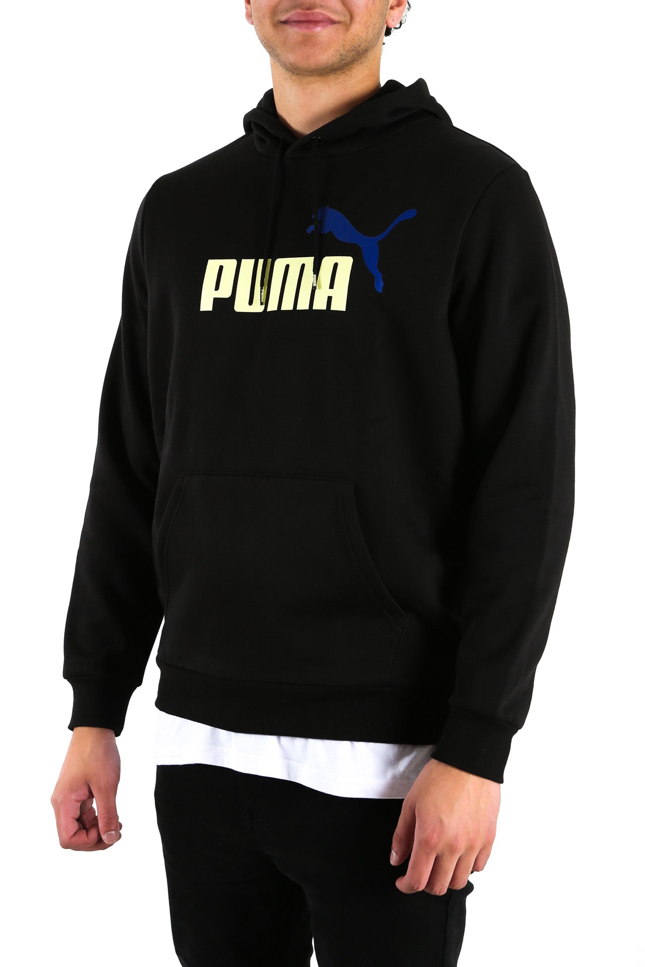 Essentials+ Two Tone Big Logo Hoodie Puma Black
