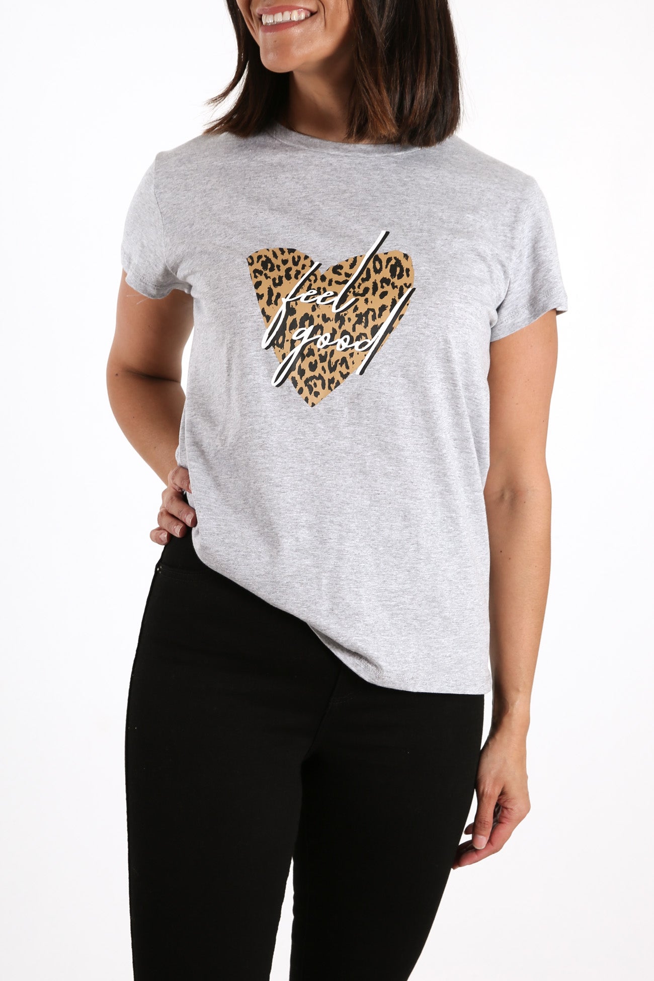 Feel Good Tee Grey Marle