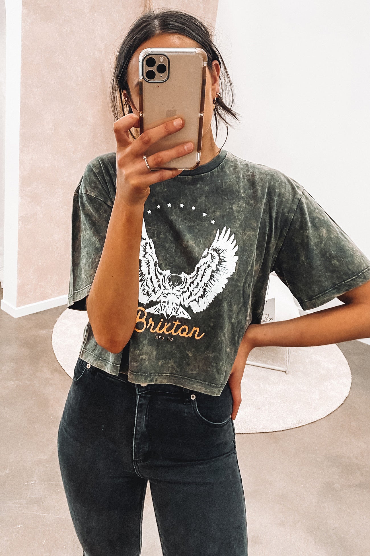 Freebird Short Sleeve Skimmer Washed Black