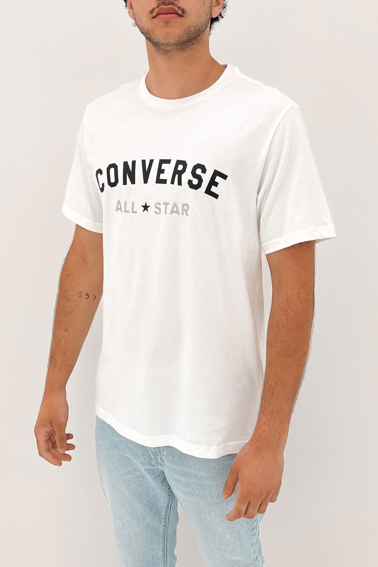 Go To All Star Logo Tee White Multi