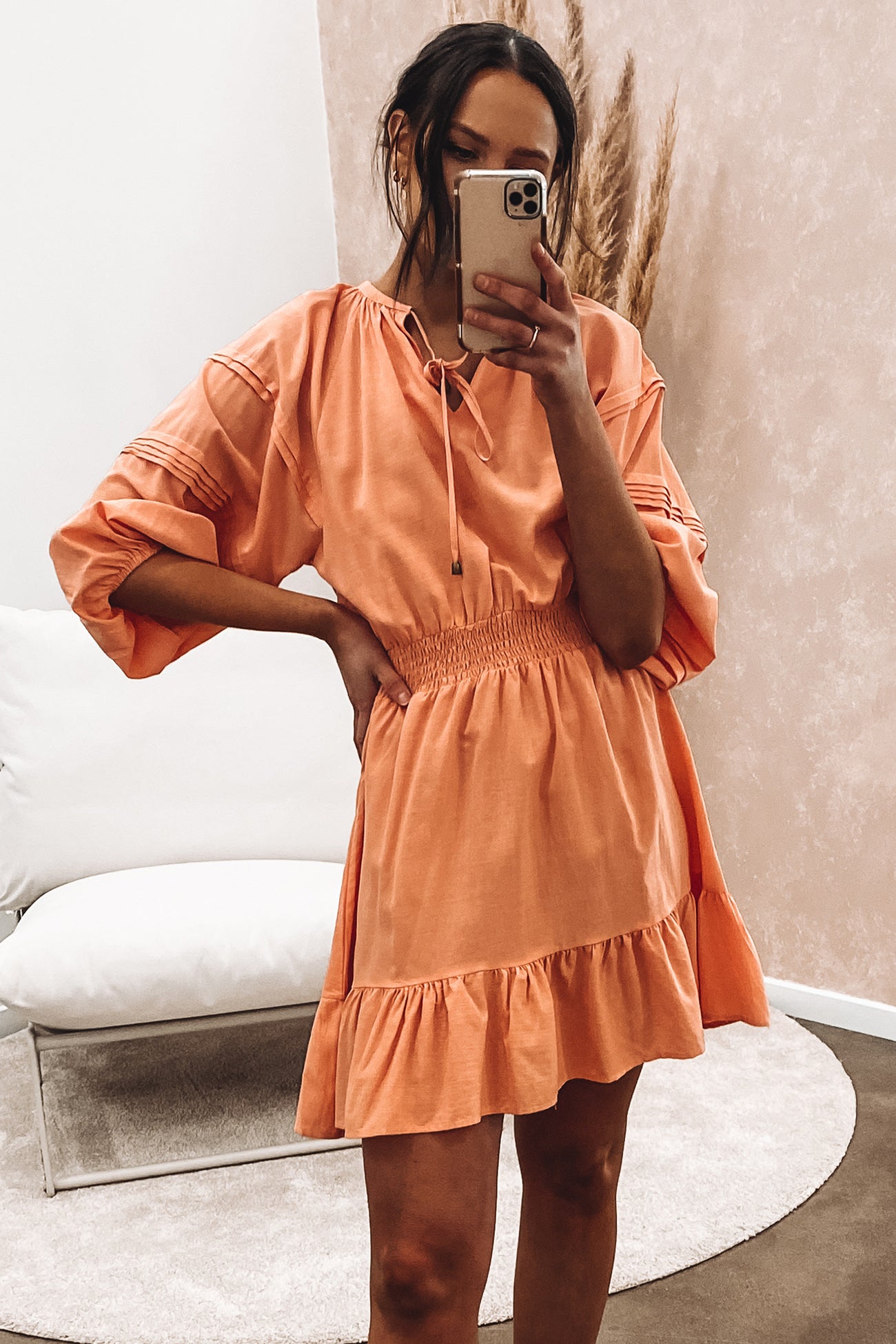 Harley Mini Dress Orange