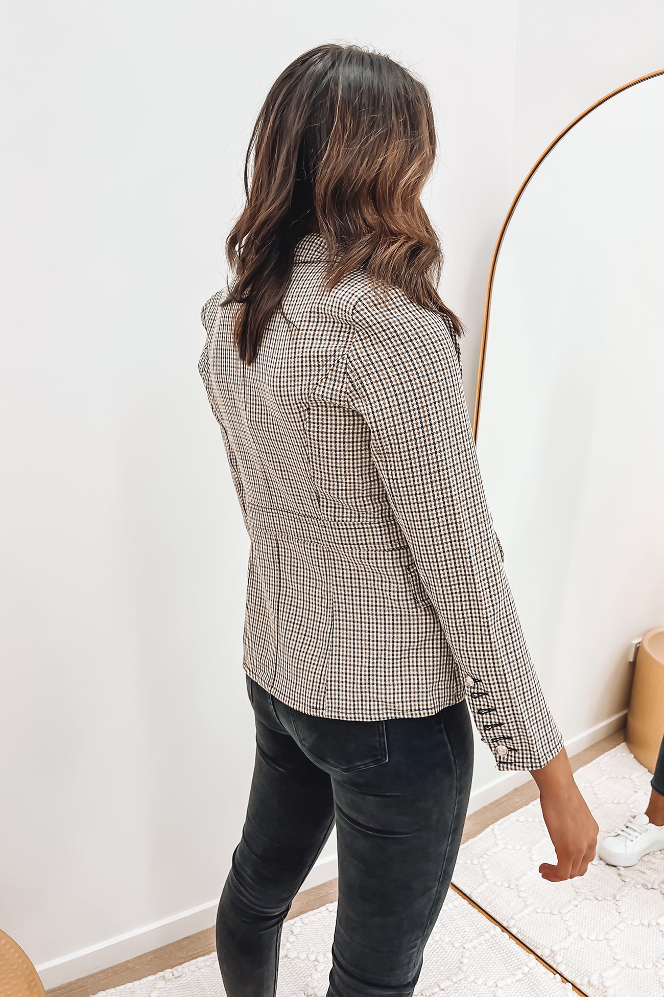 Hayden Blazer Sand Check