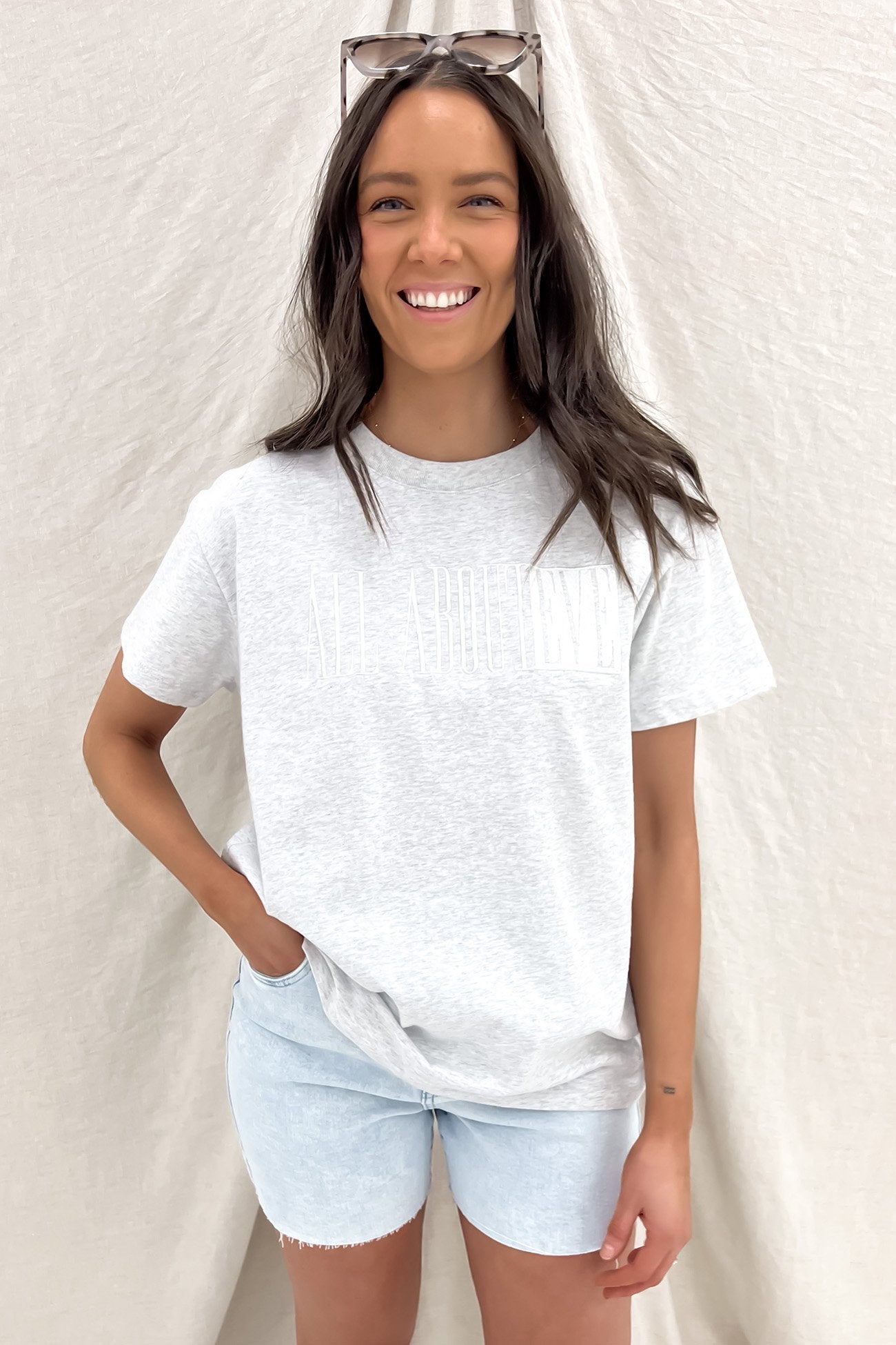 Heritage Tee Snow Marle