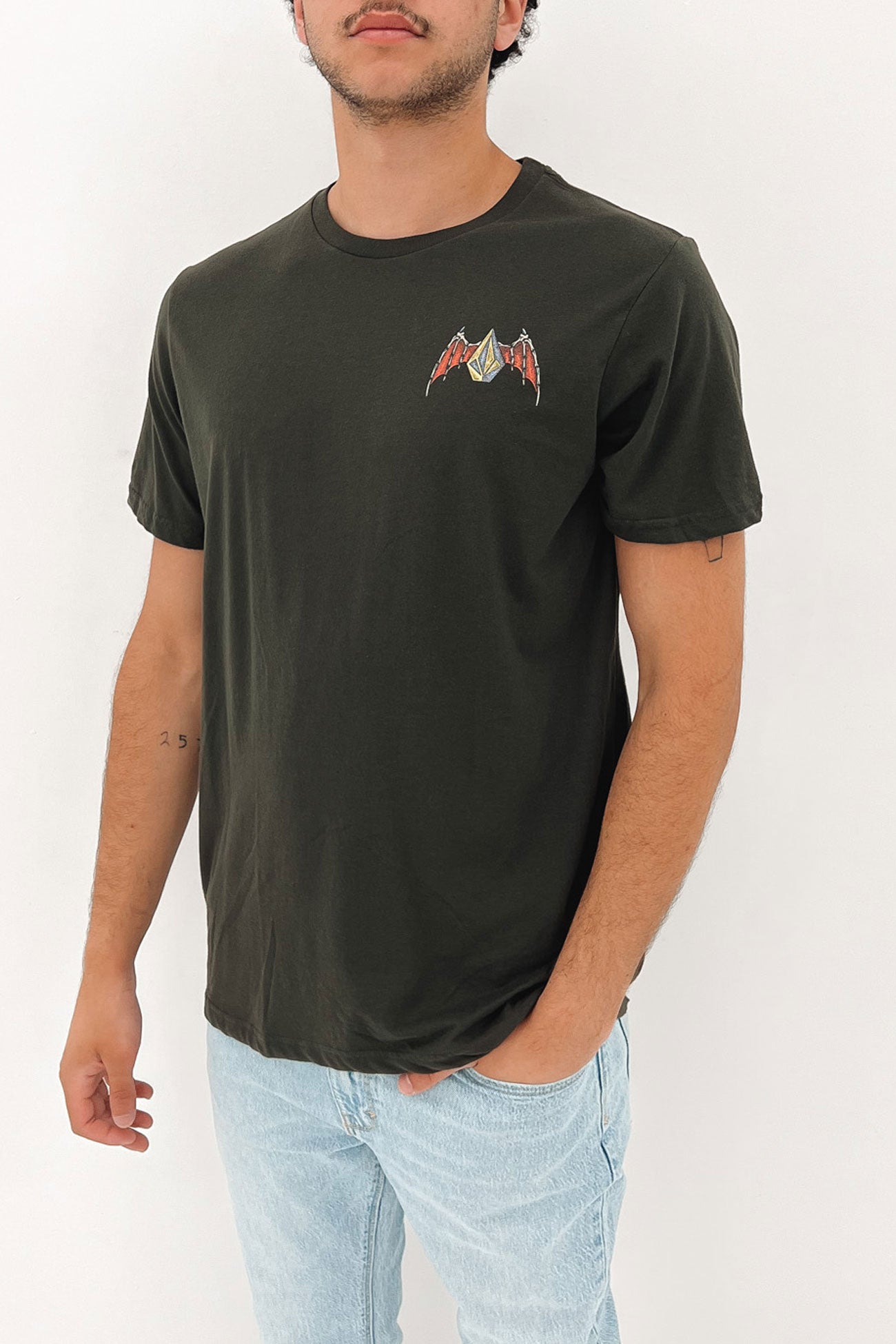 Hessian Short Sleeve Tee Washed Black