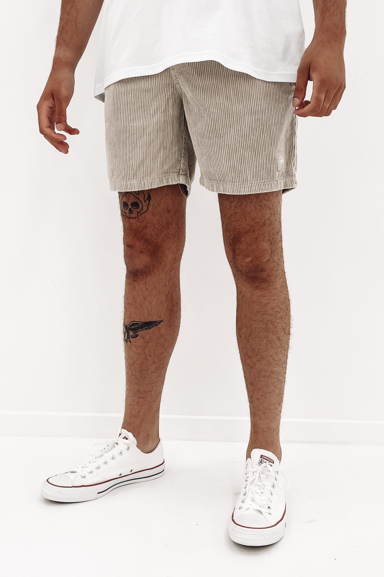 Wide Wale Cord Beach Short Oat