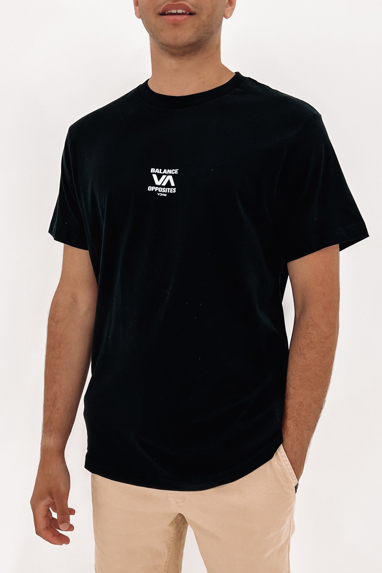 RVCA Trainer Short Sleeve Tee Black