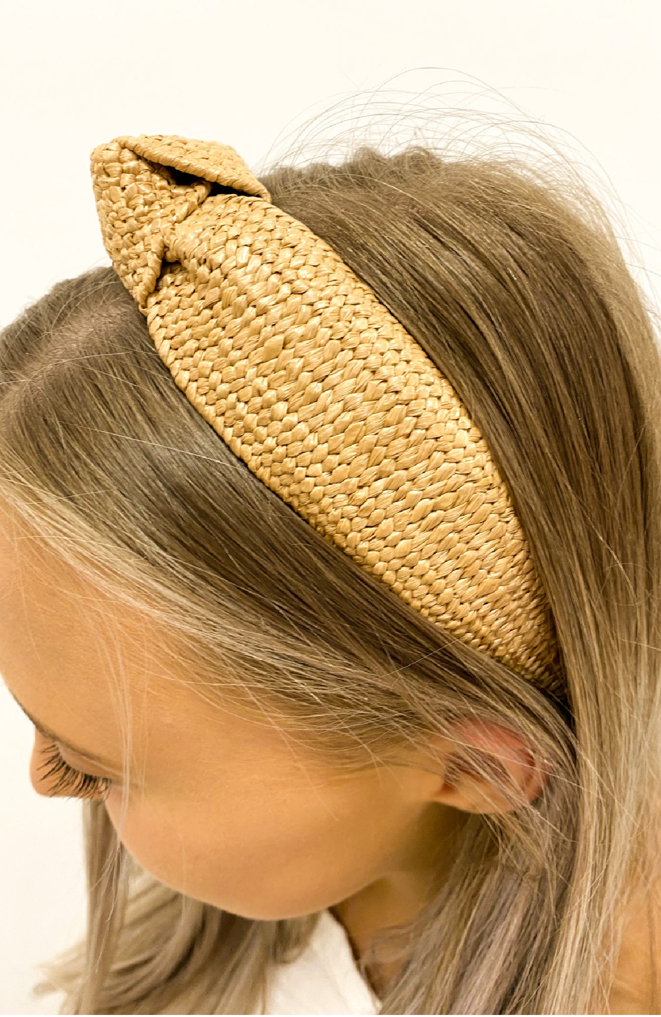 Luna Knotted Headband Tan