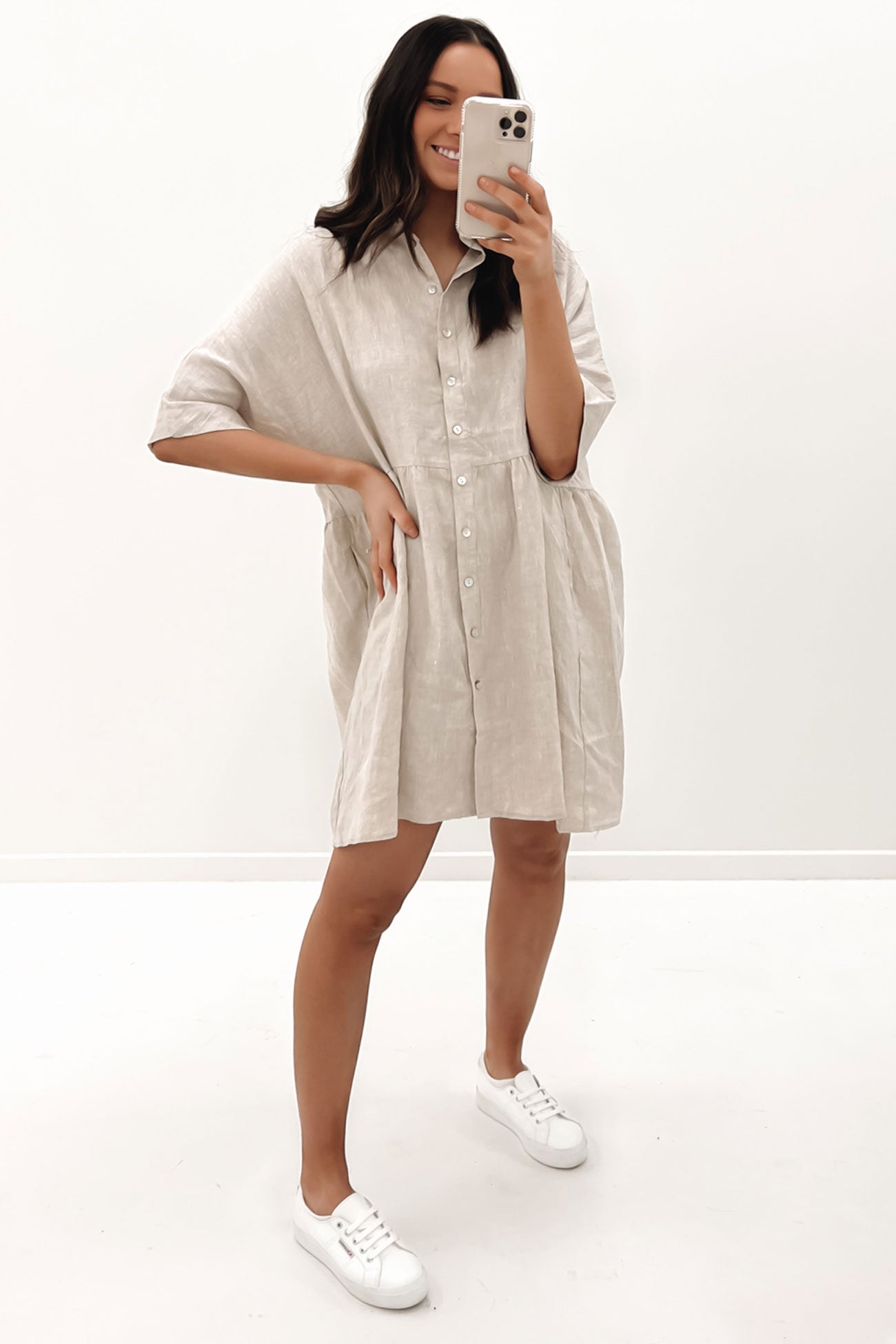 Jack Mini Dress Oatmeal