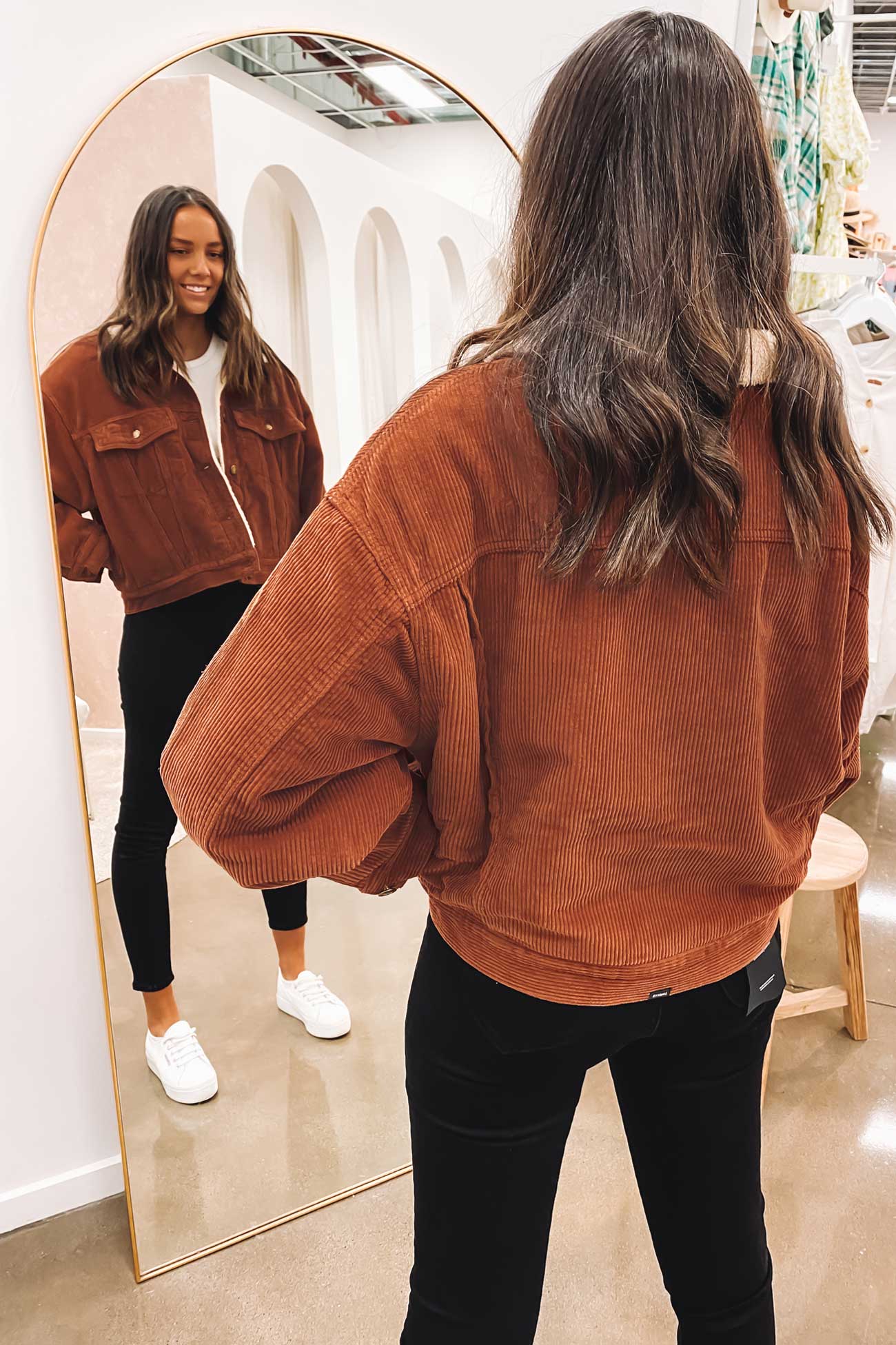 Jodie Cord Jacket Coffee