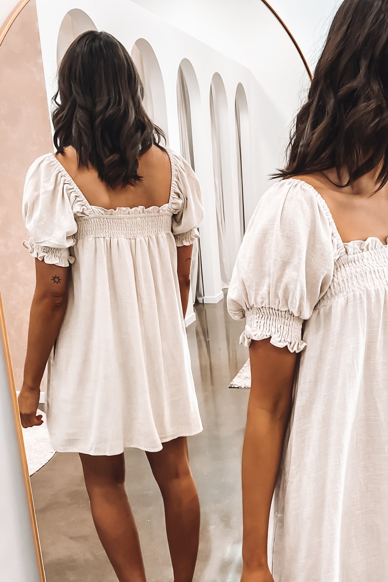 Kaia Mini Dress Beige