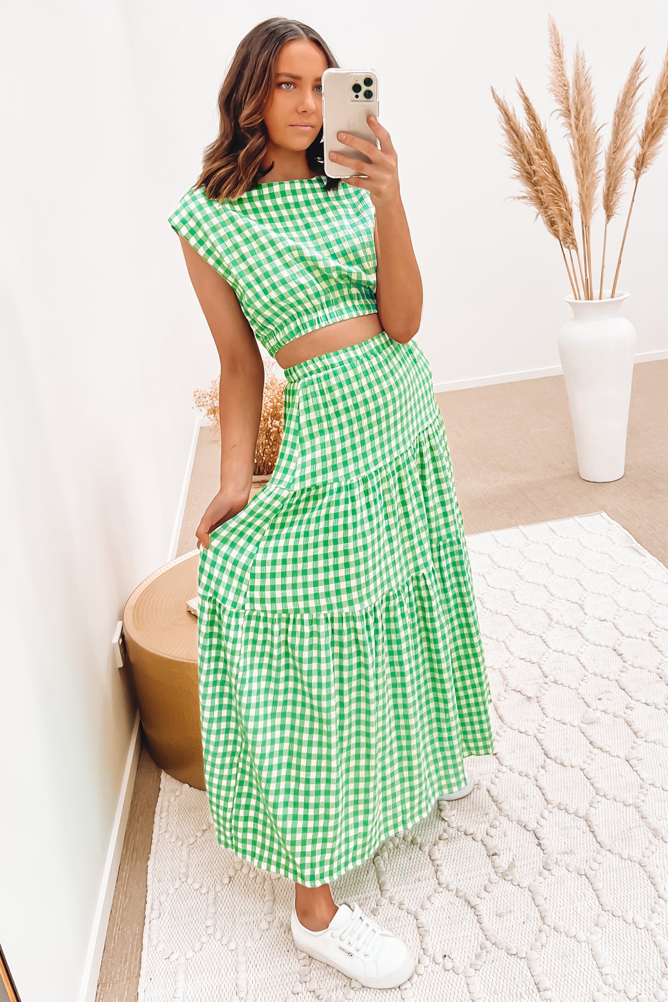 Keaton Set Green Check