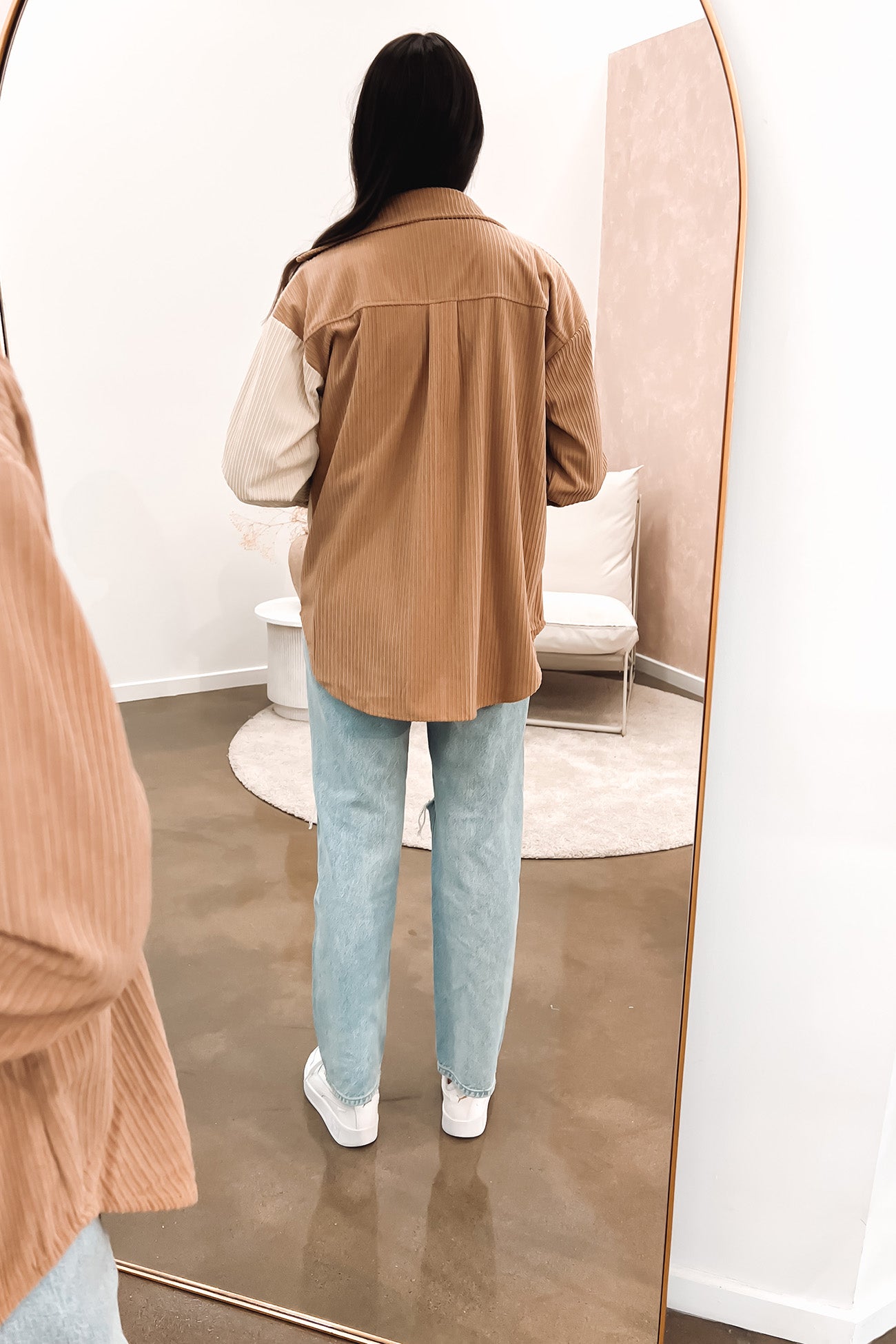 Kensley Cord Shirt Beige Brown