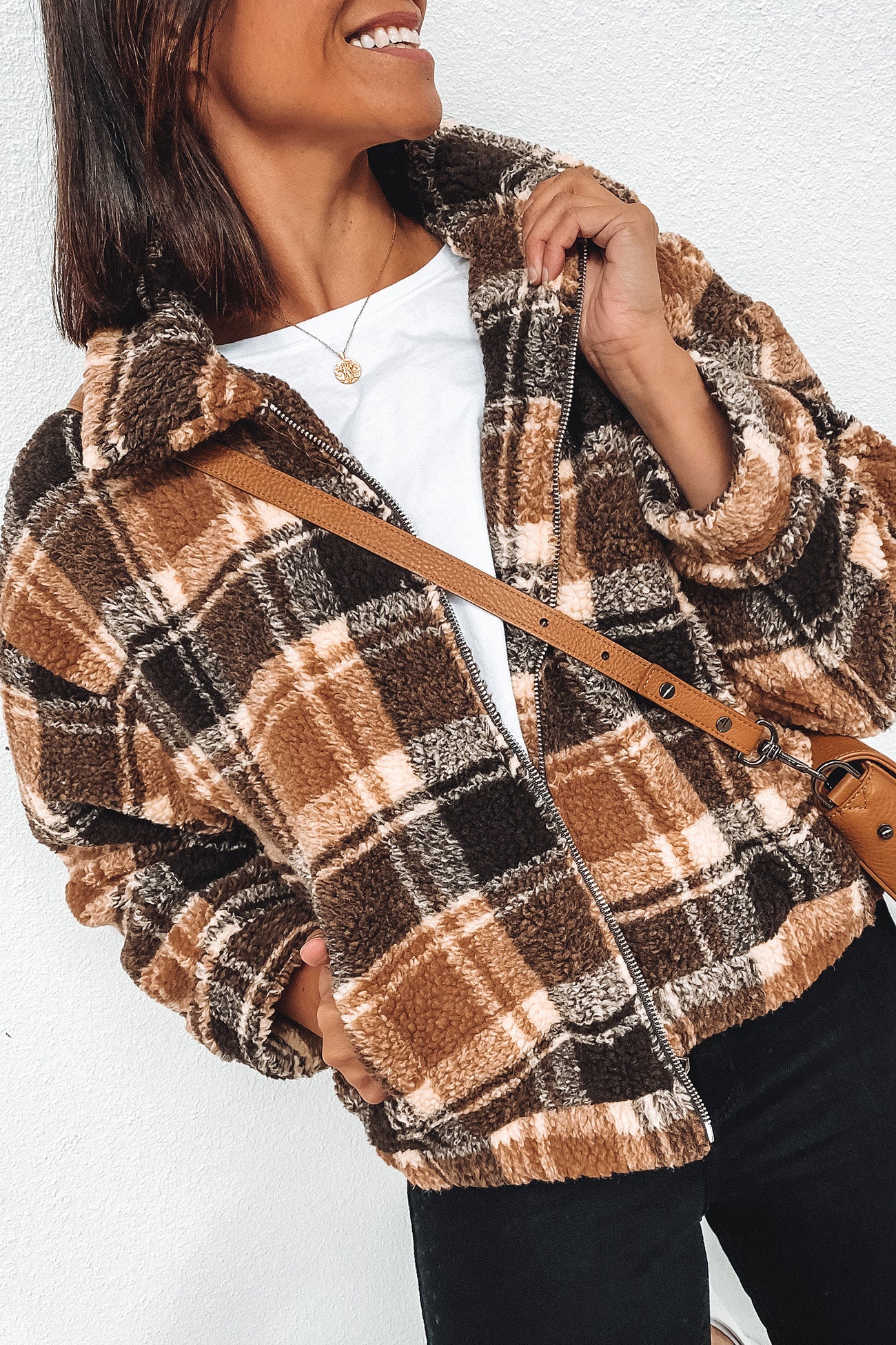 Kody Jacket Brown Check
