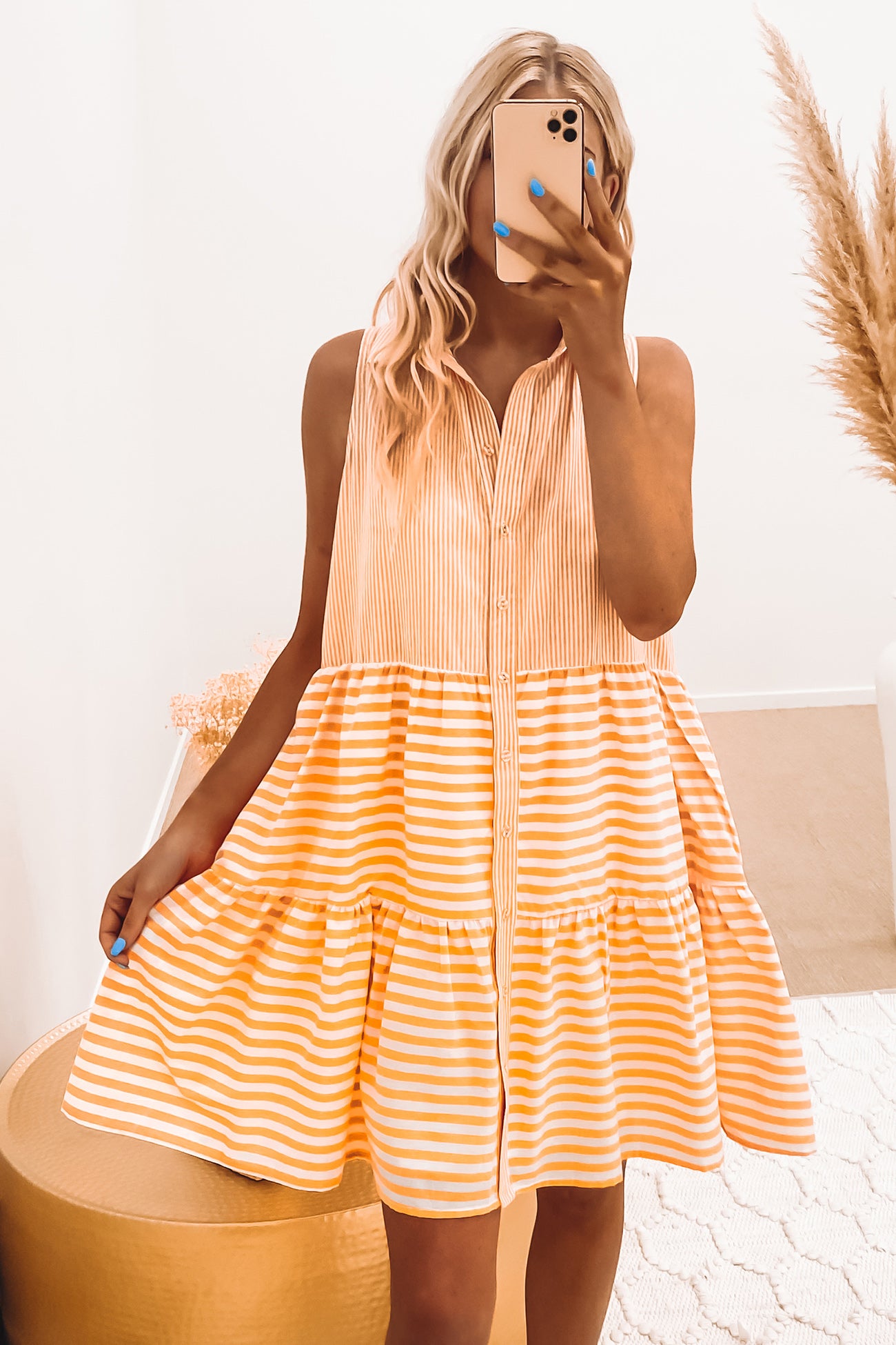Kyrie Mini Dress Orange