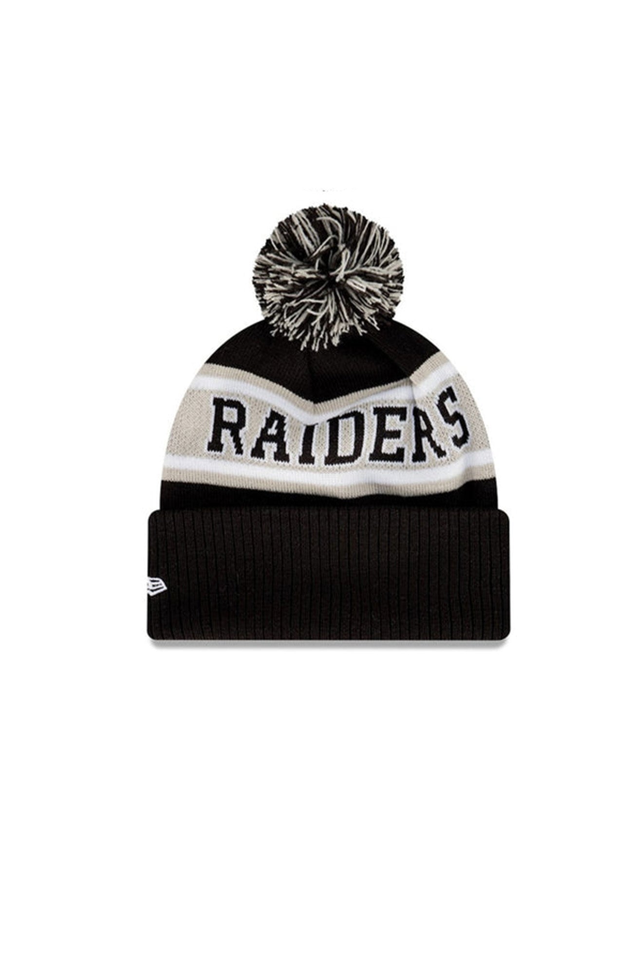 Las Vegas Raiders Pom Knit Beanie Offical Team Colours