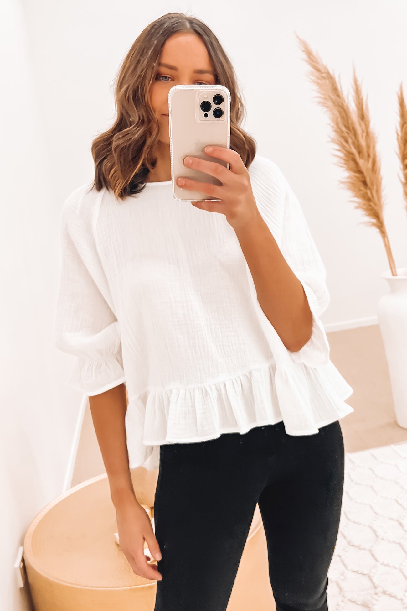 Leia Top White