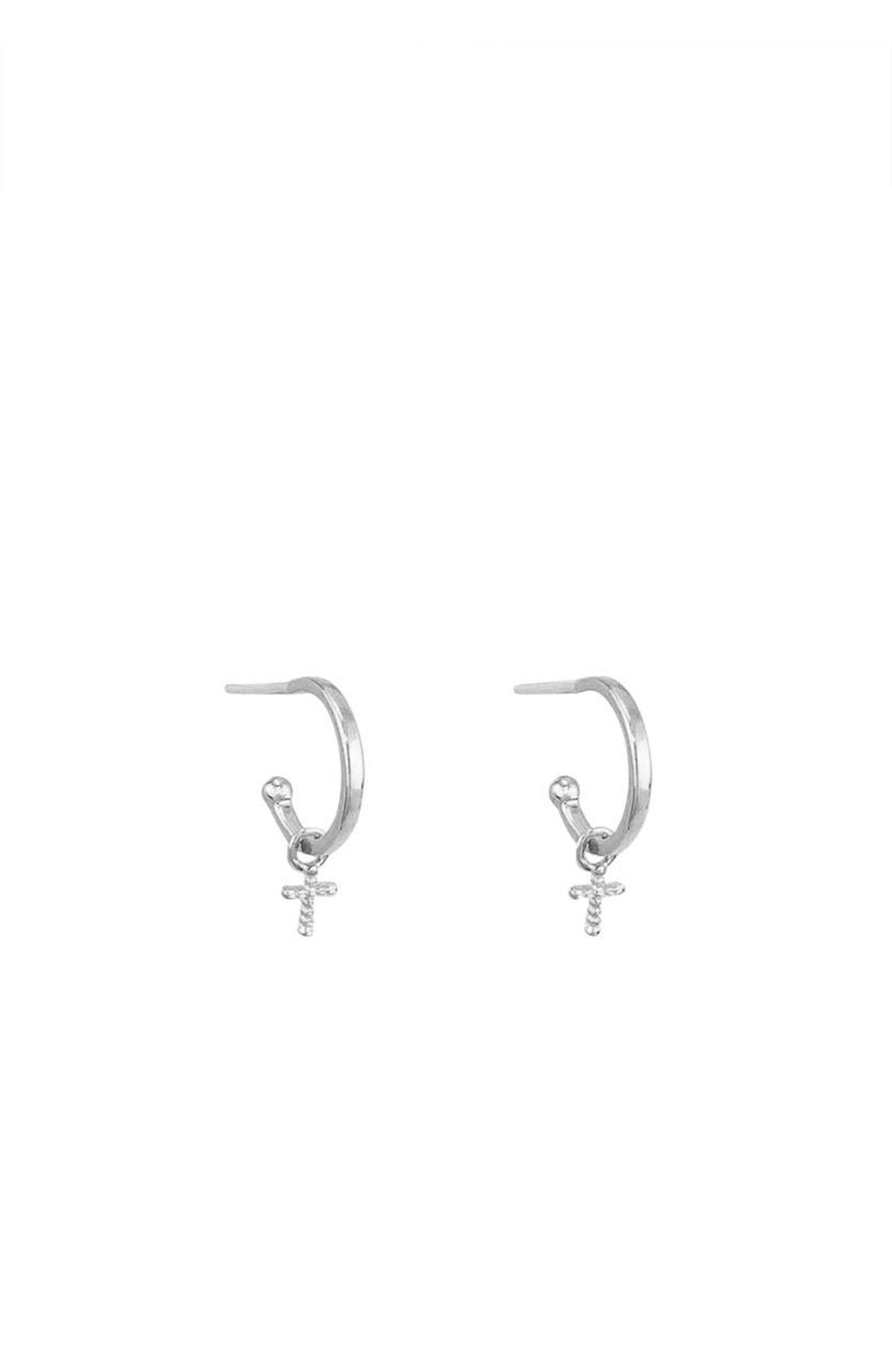 Little Cross Sleepers Silver