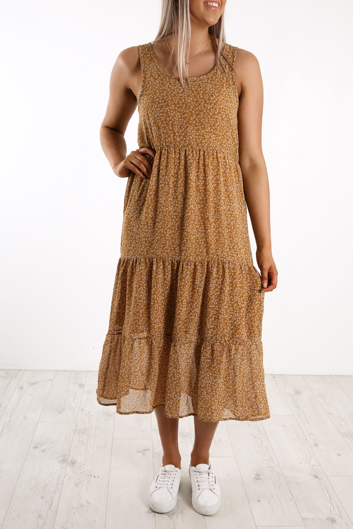 Lola Midi Dress Print