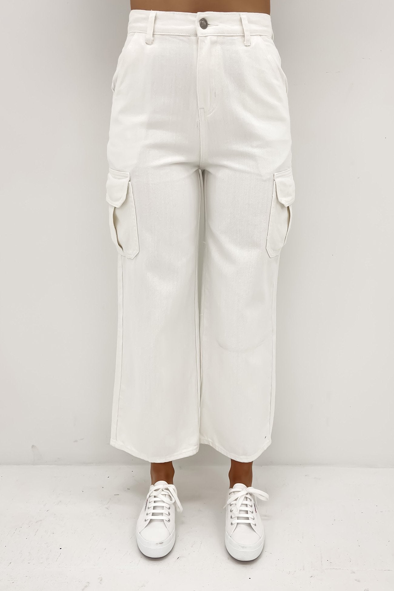 Loxley Cargo Pant White