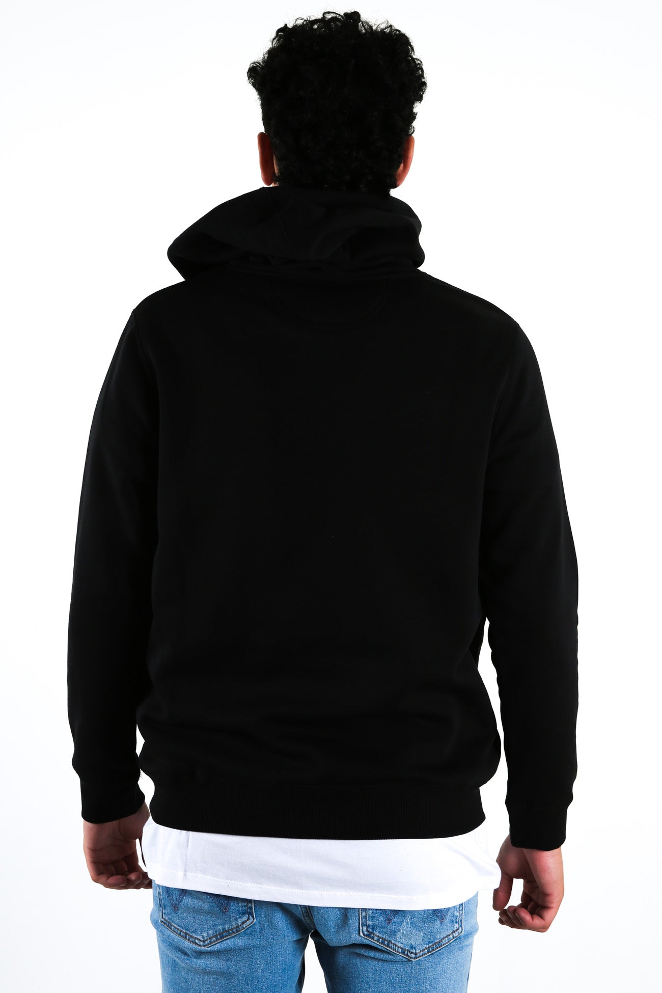 Star Chevron Hoodie Black