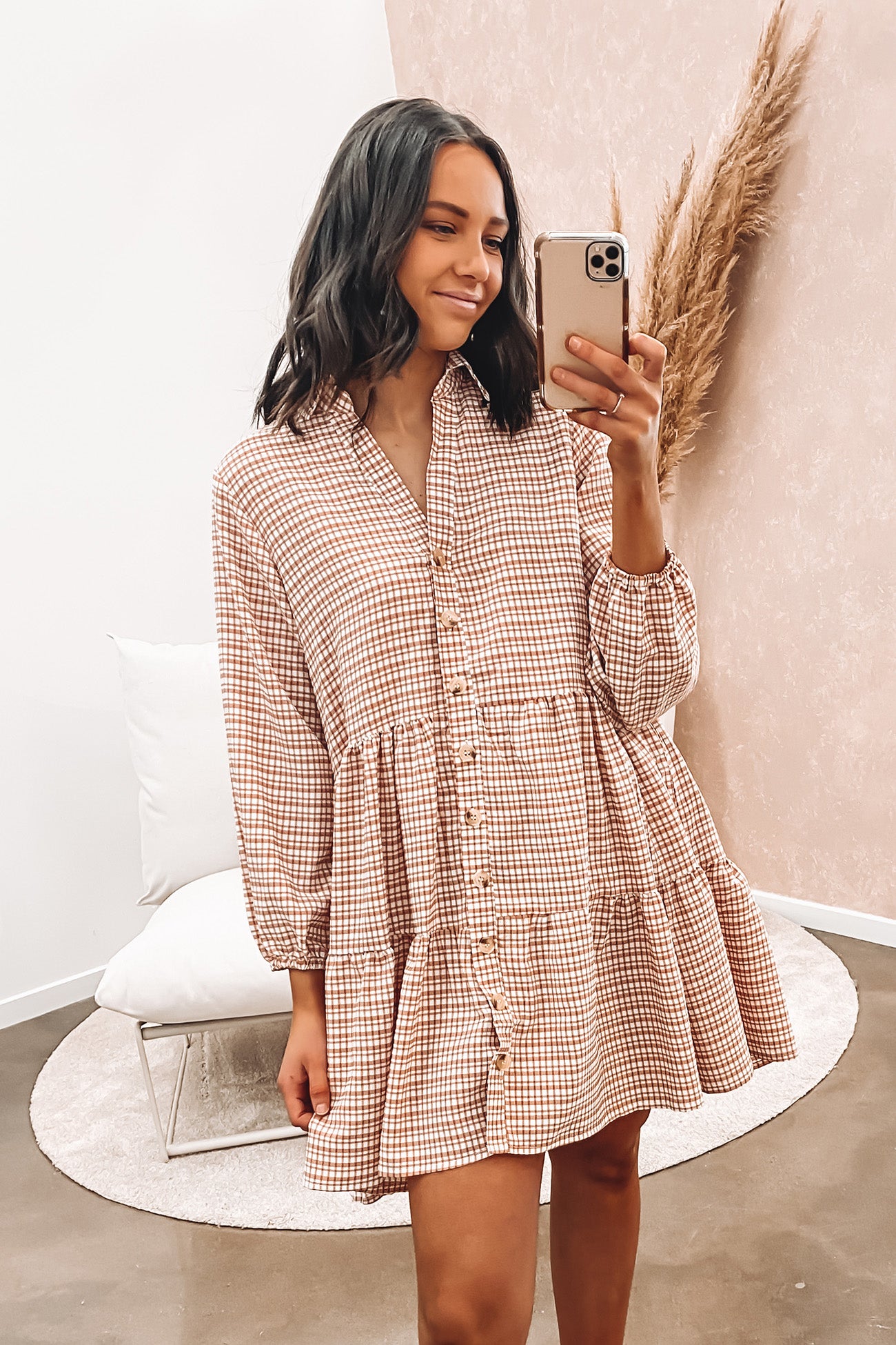 Marley Mini Dress Rust