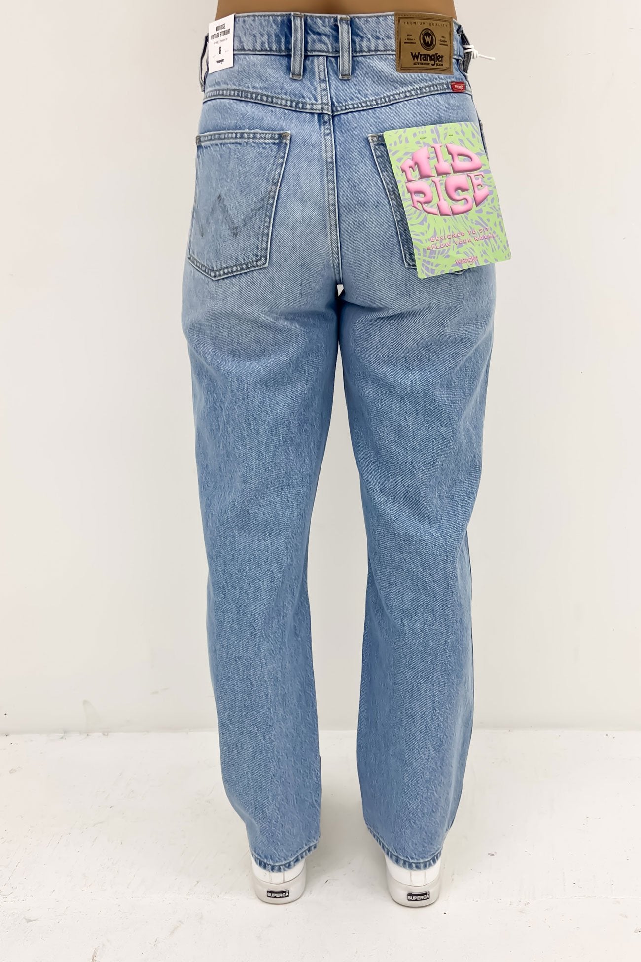 Mid Rise Vintage Straight Jean 1984 Blue