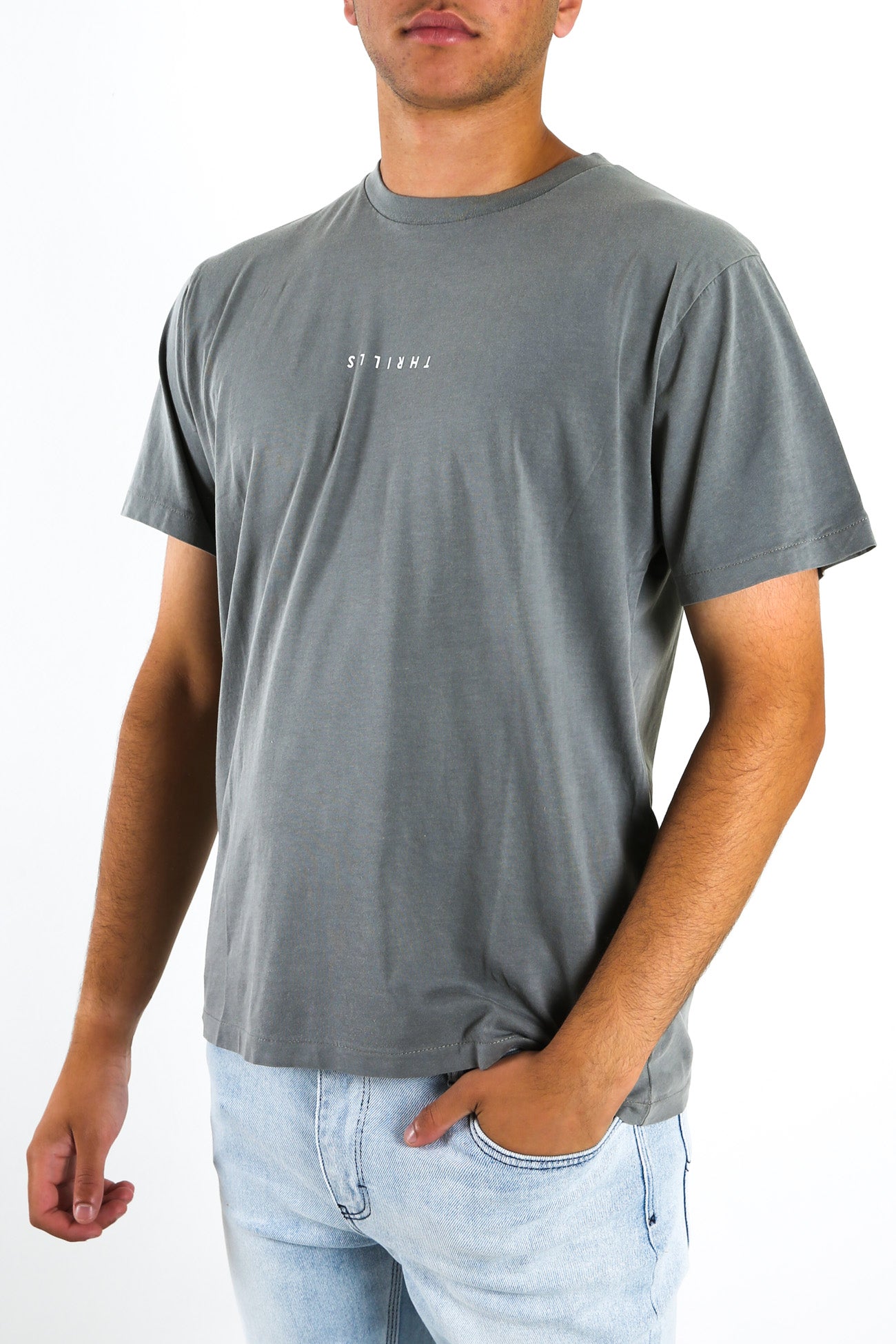 Minimal Thrills Merch Fit Tee Washed Grey