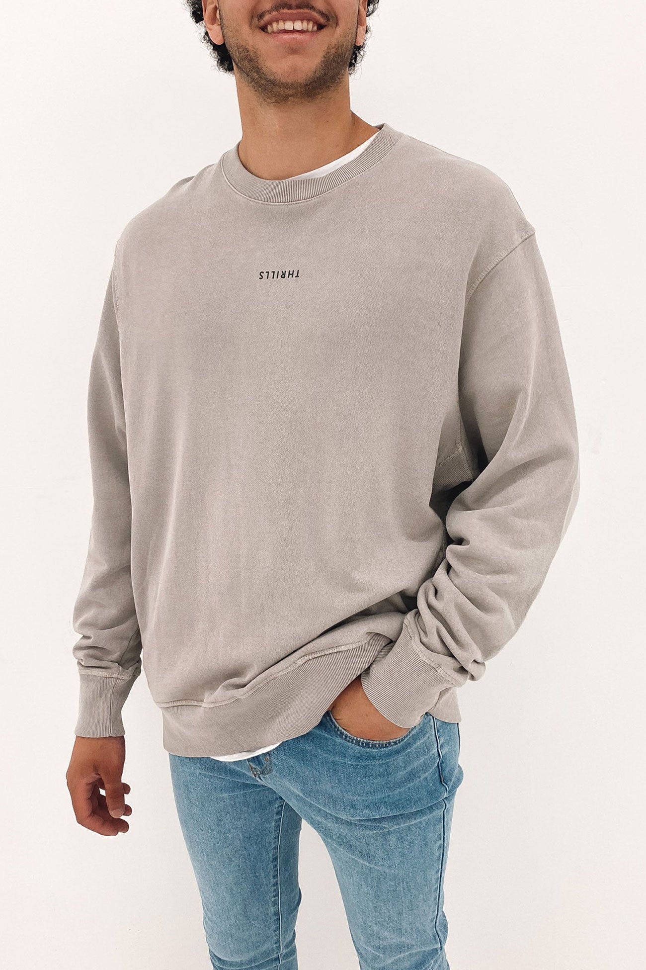 Minimal Thrills Oversize Crew Fog