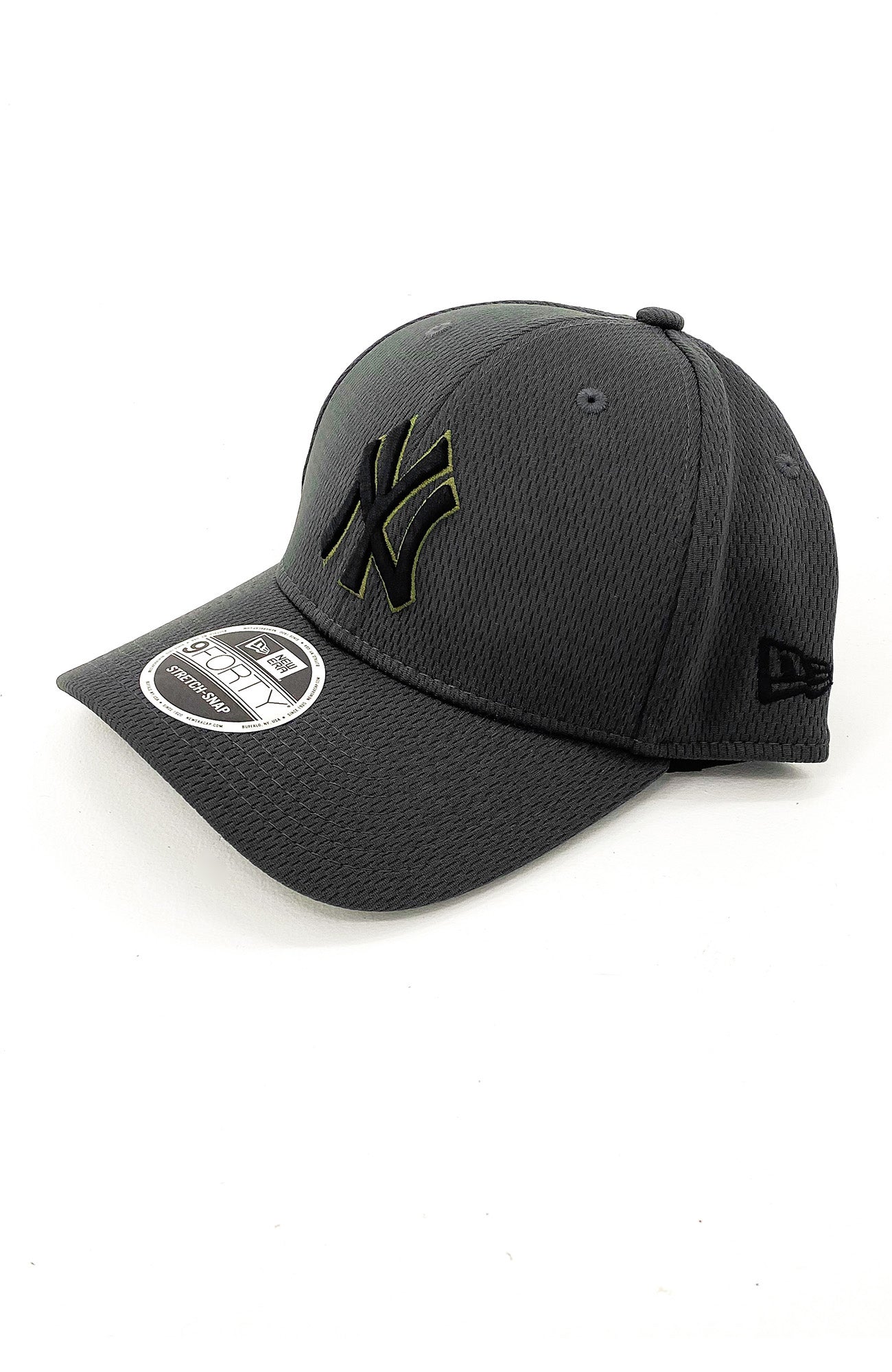 New York Yankees 9FORTY Stretch Snap Back Olive Black