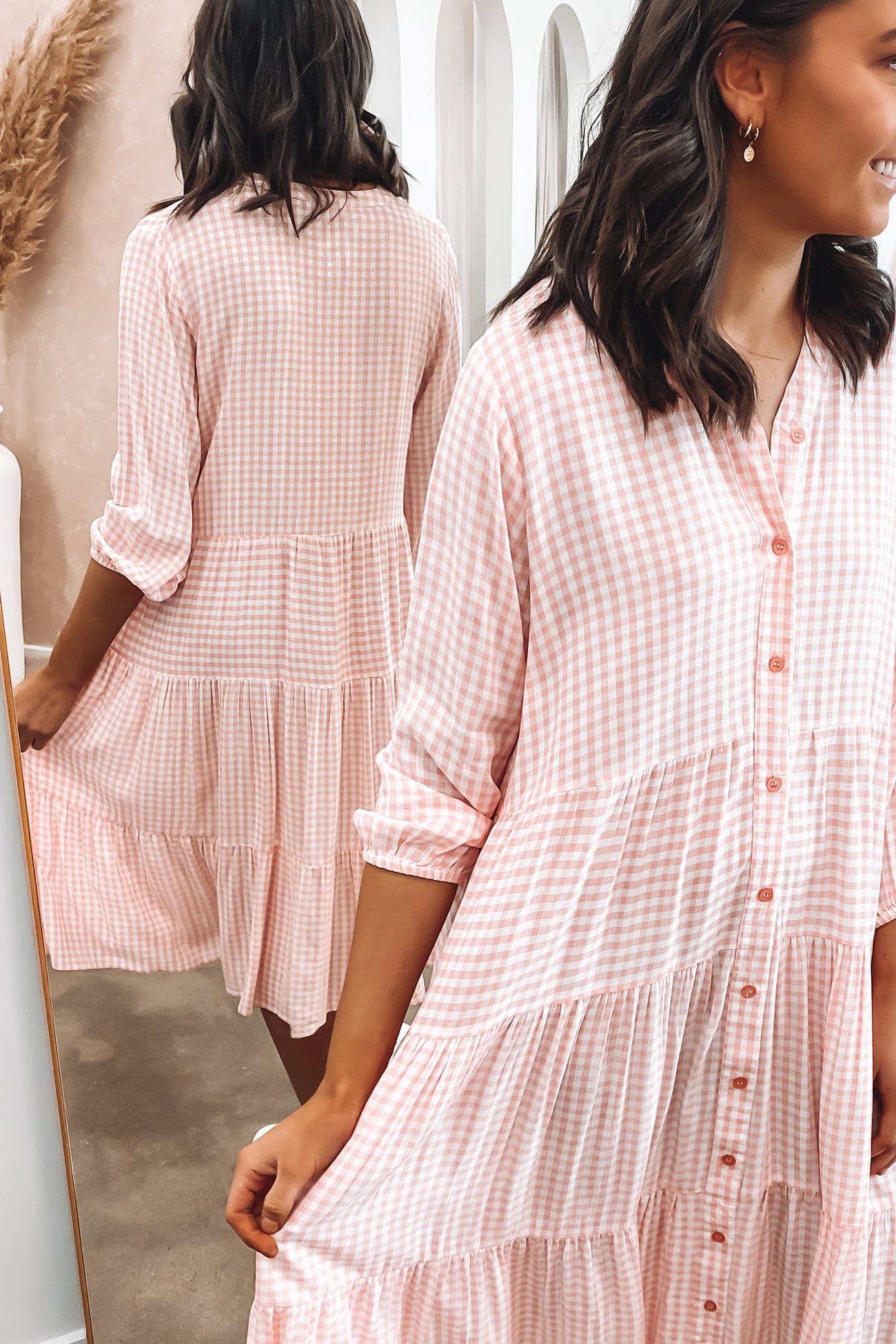 Natalia Midi Dress Pink