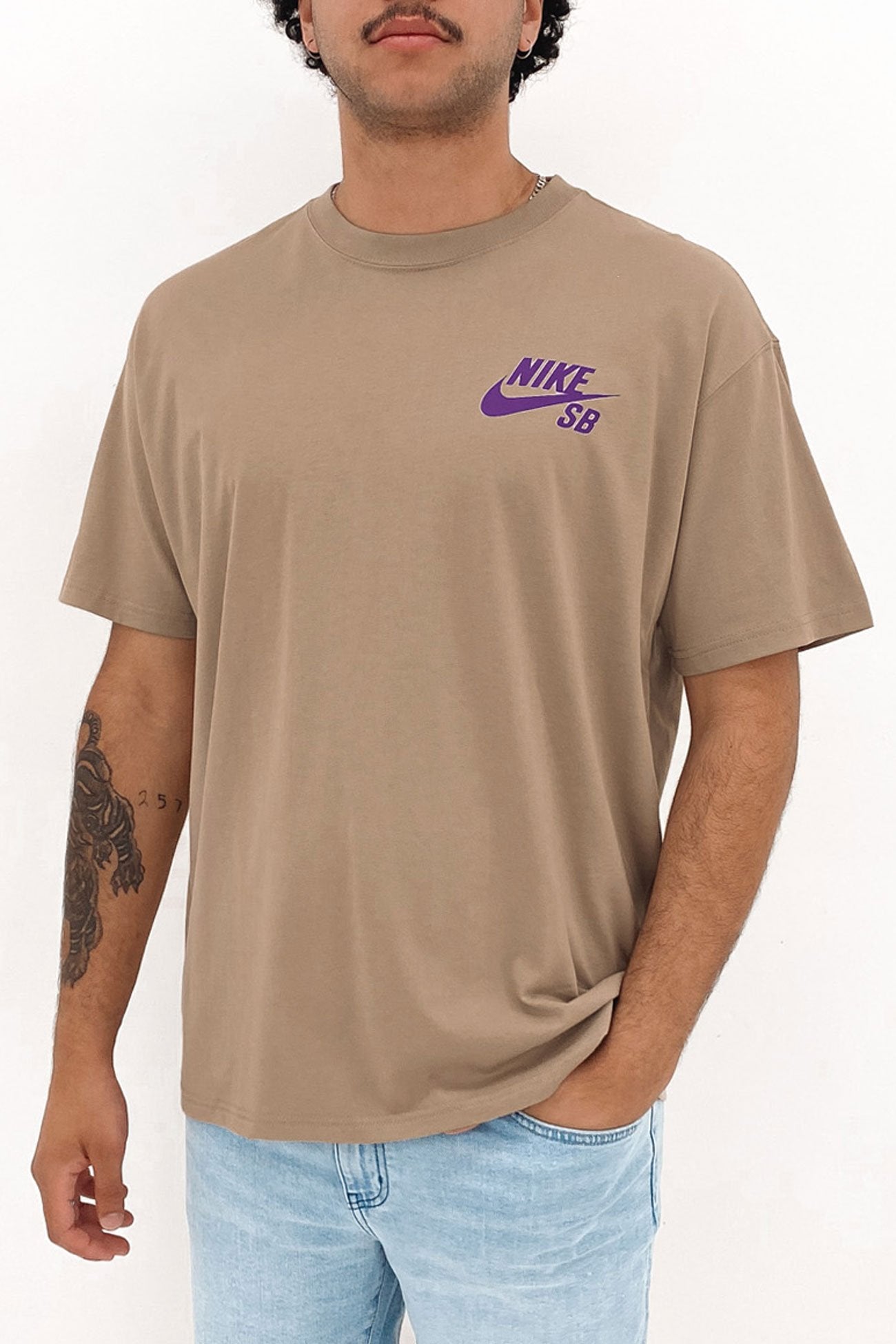 Nike SB Logo Skate Tee Khaki