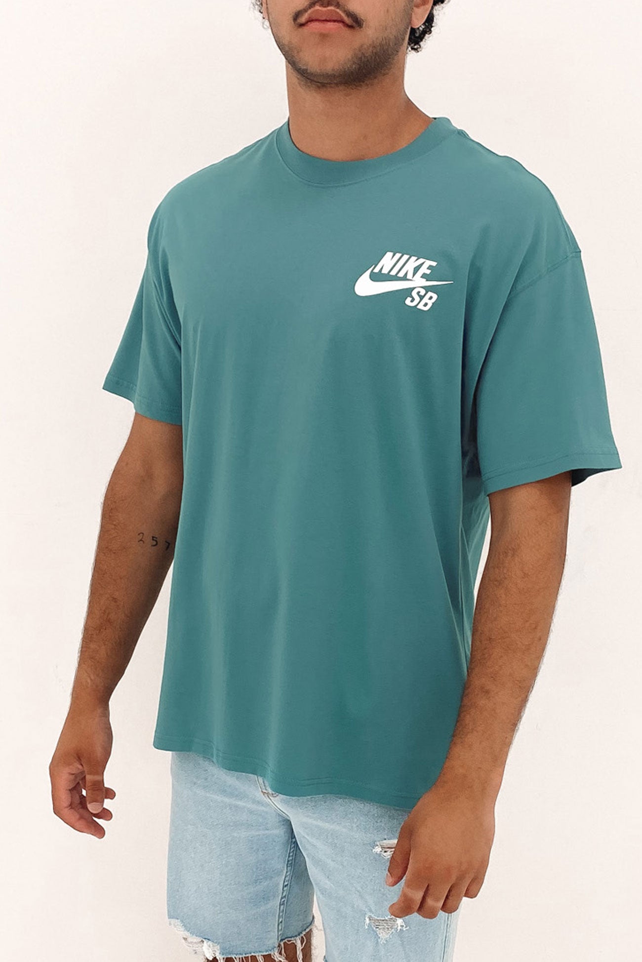 Nike SB Logo Tee Mineral Teal