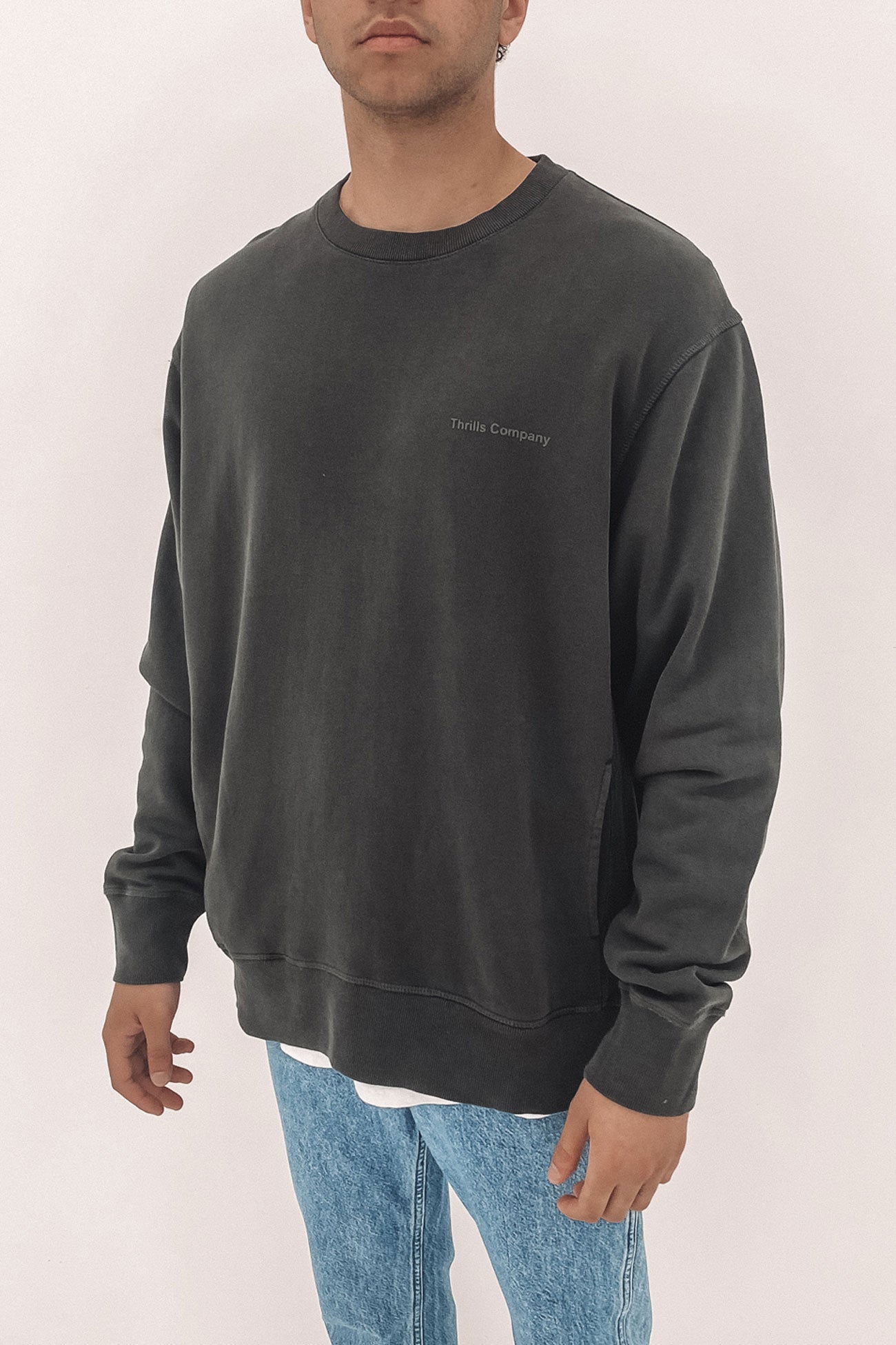 Normal Situations Oversize Crew Dark Charcoal