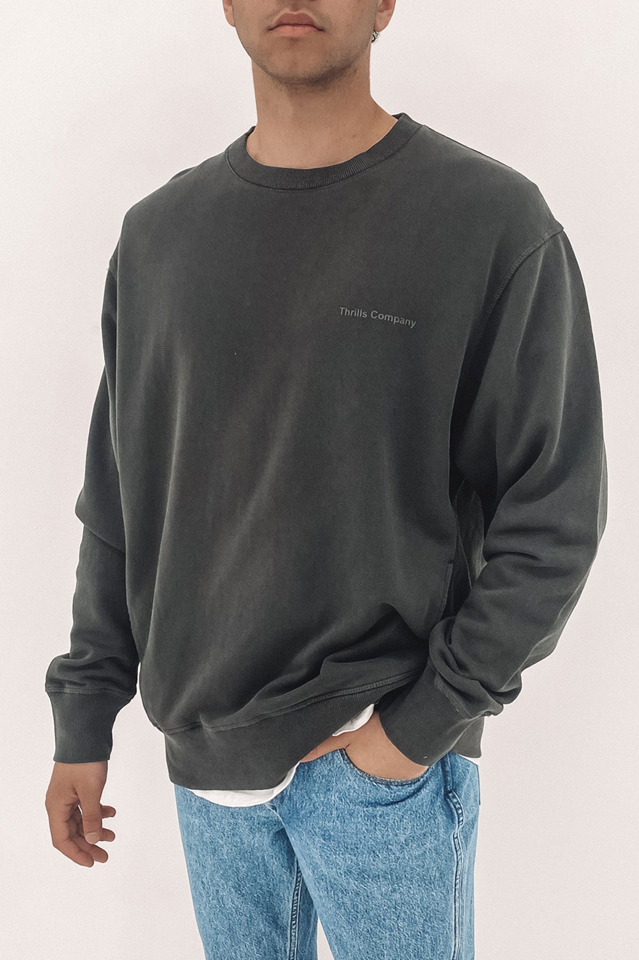 Normal Situations Oversize Crew Dark Charcoal