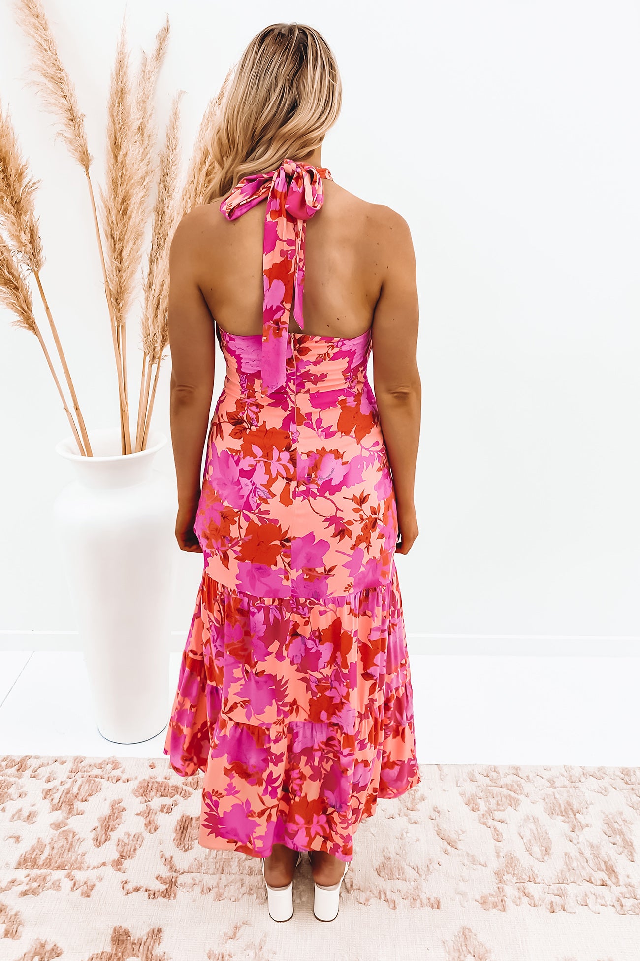 Octavia Midi Dress Pink