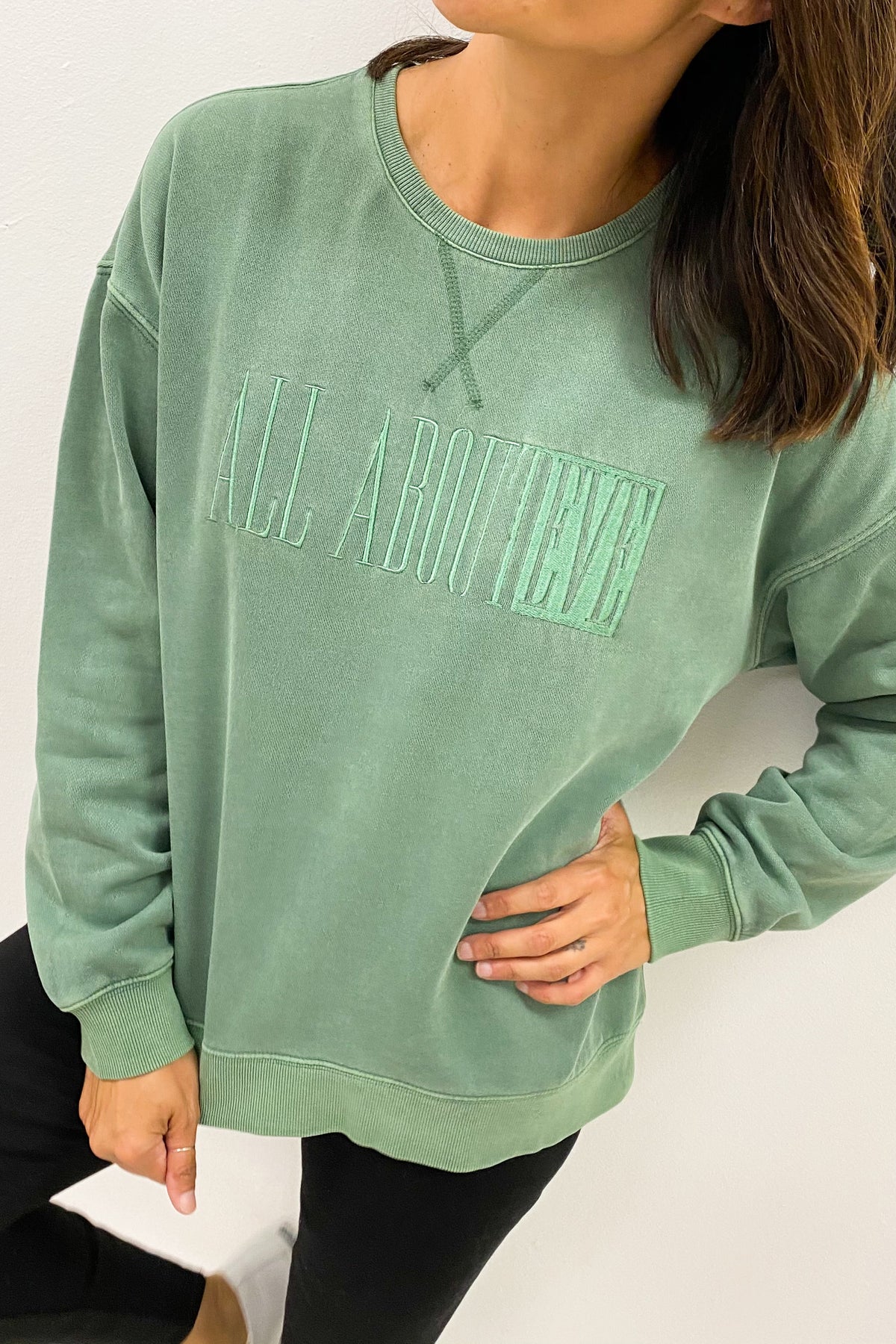 Old Favourite Crew Forest Green