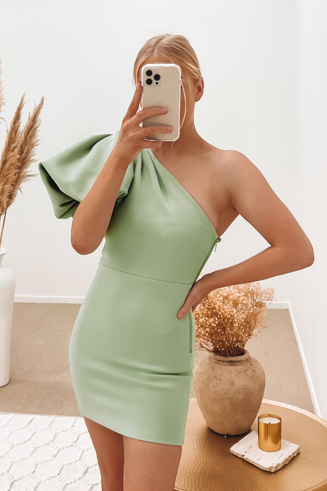 One Desire Mini Dress Spearmint