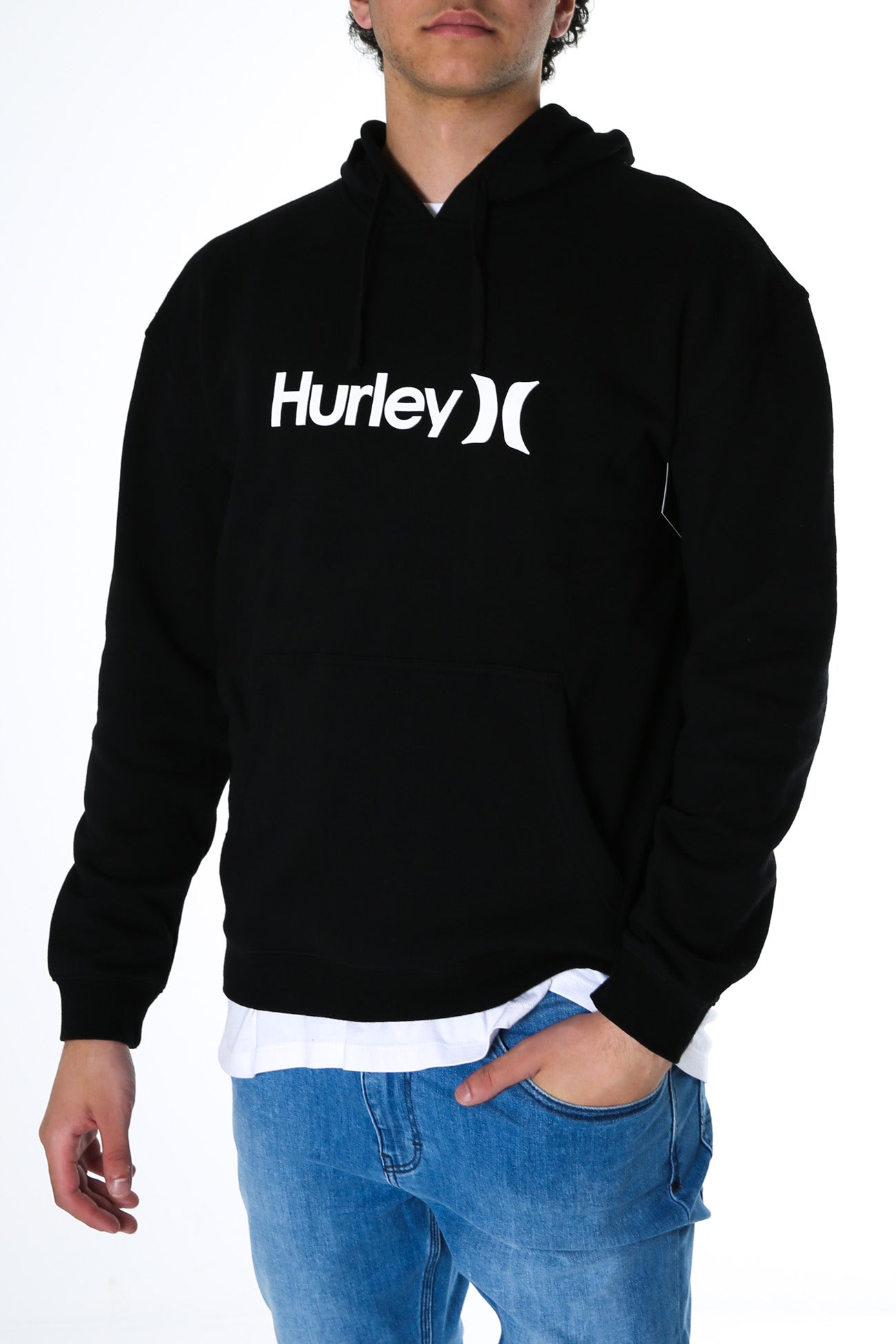 One And Only Solid Pullover Hoodie Black