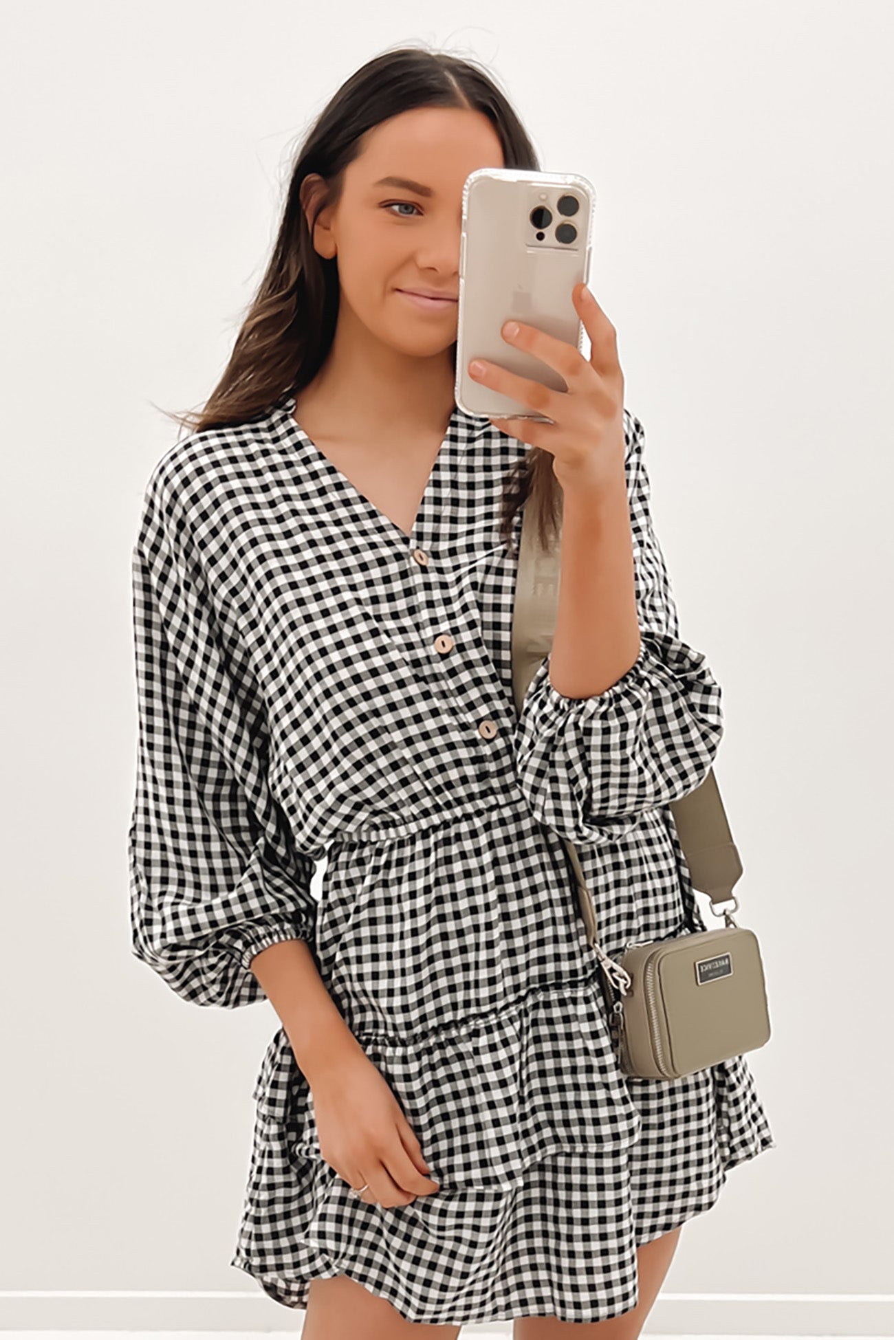 Opal Mini Dress Black Check