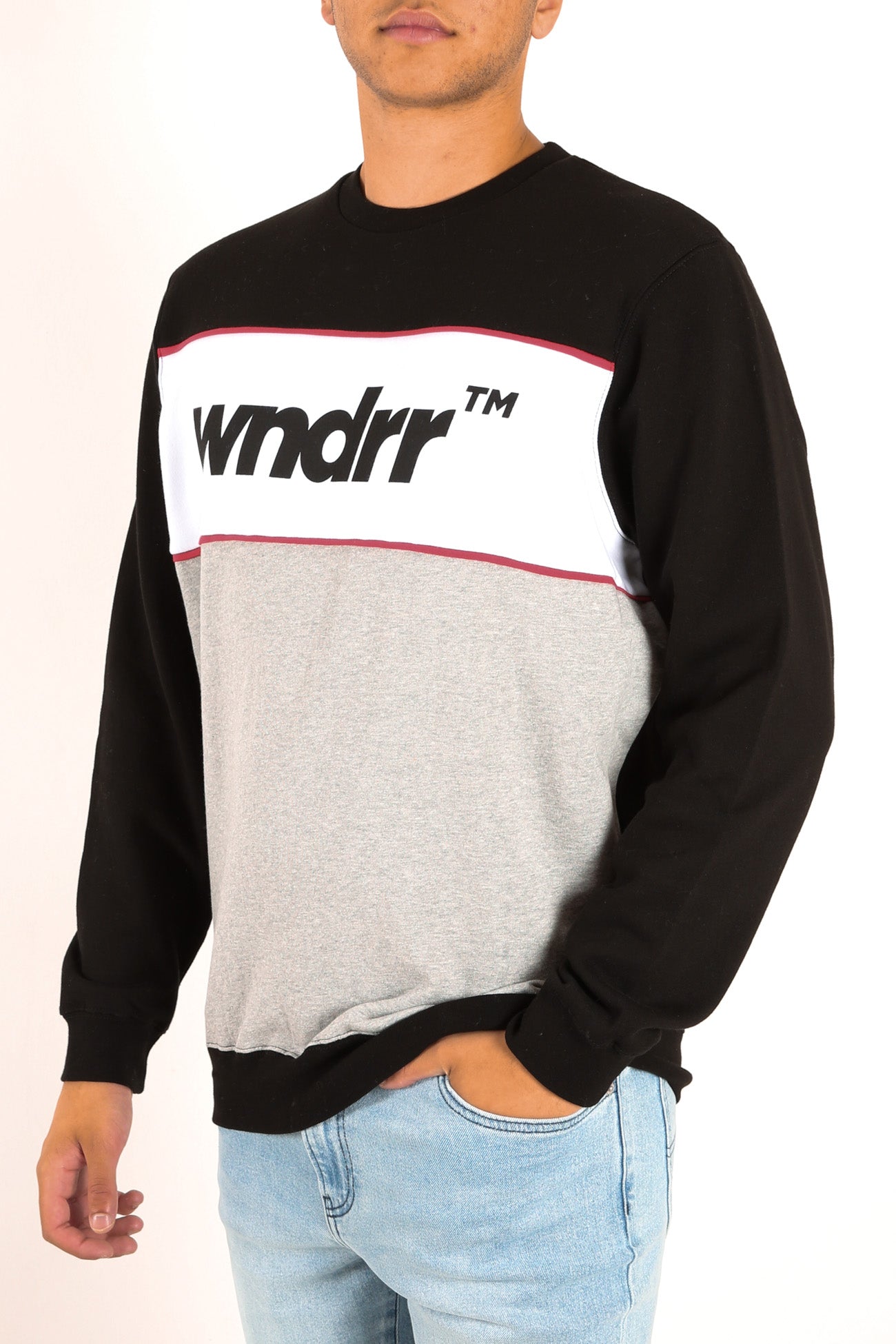 Patron Panel Crew Sweat Black