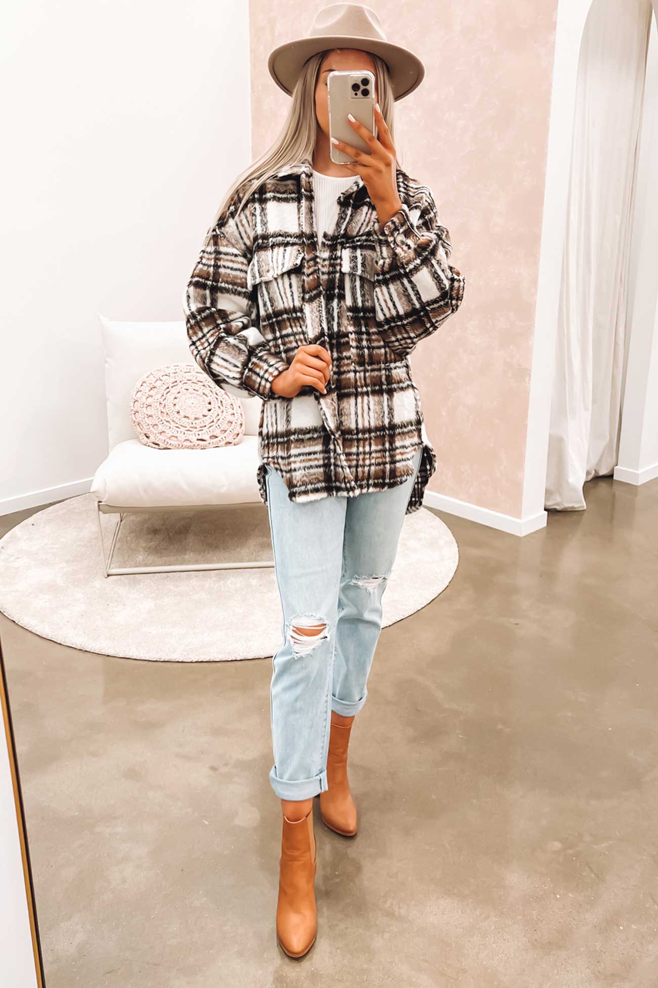 Patterson Shacket Brown