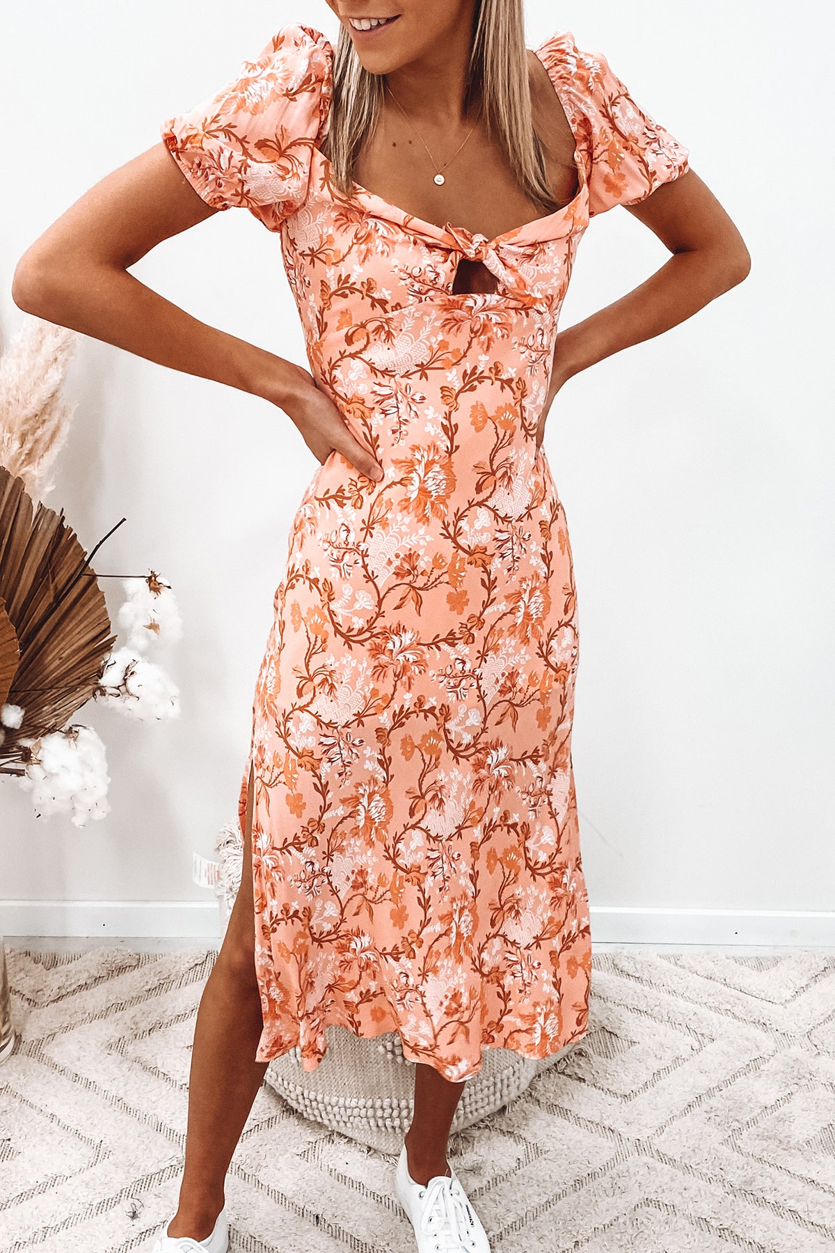 Poppie Dress Peach