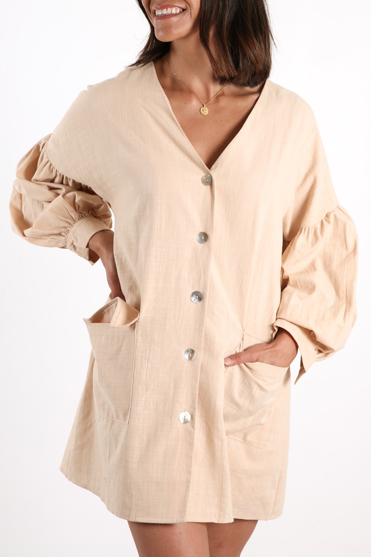 Primrose Dress Beige