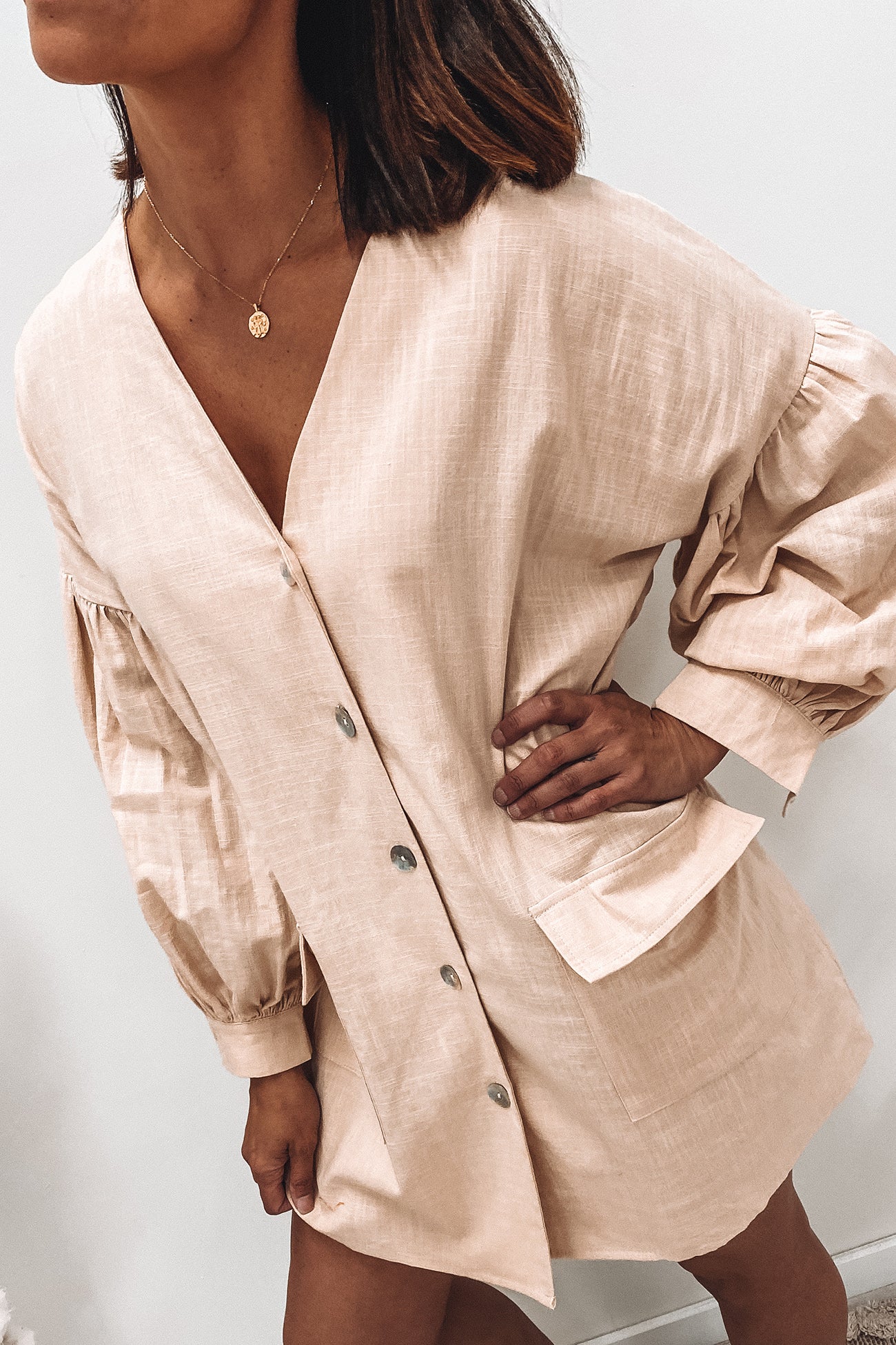 Primrose Dress Beige