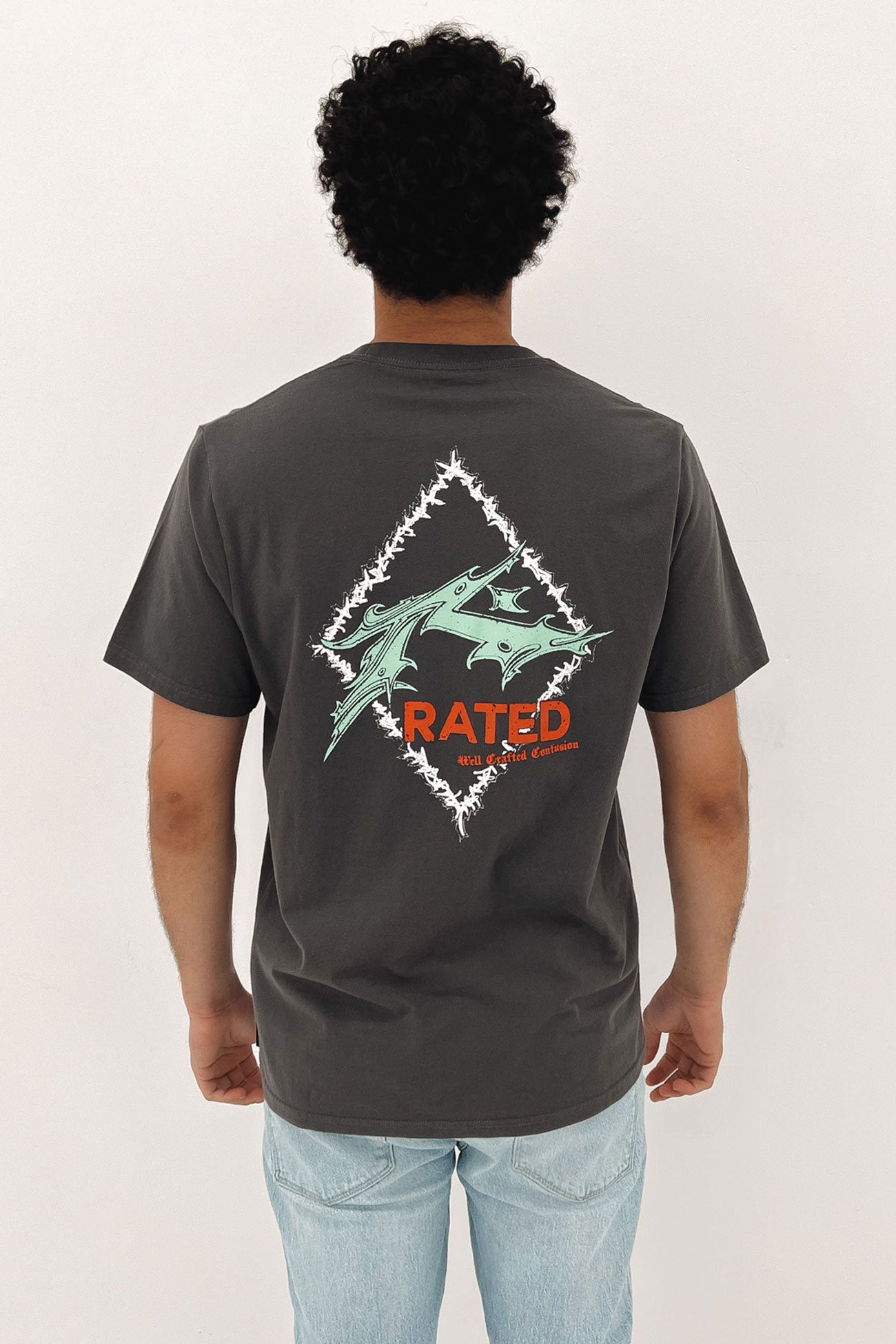 R Rated Short Sleeve Tee Coal