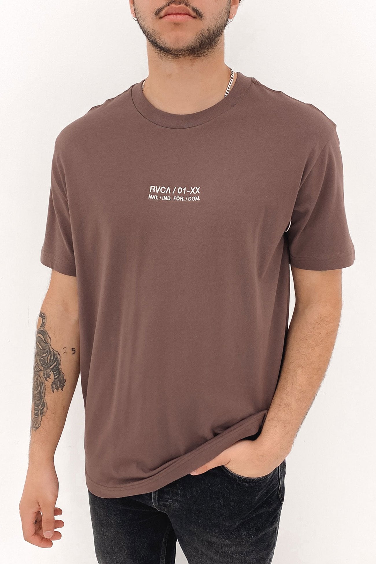 RVCA Circa Short Sleeve Tee Peppercorn