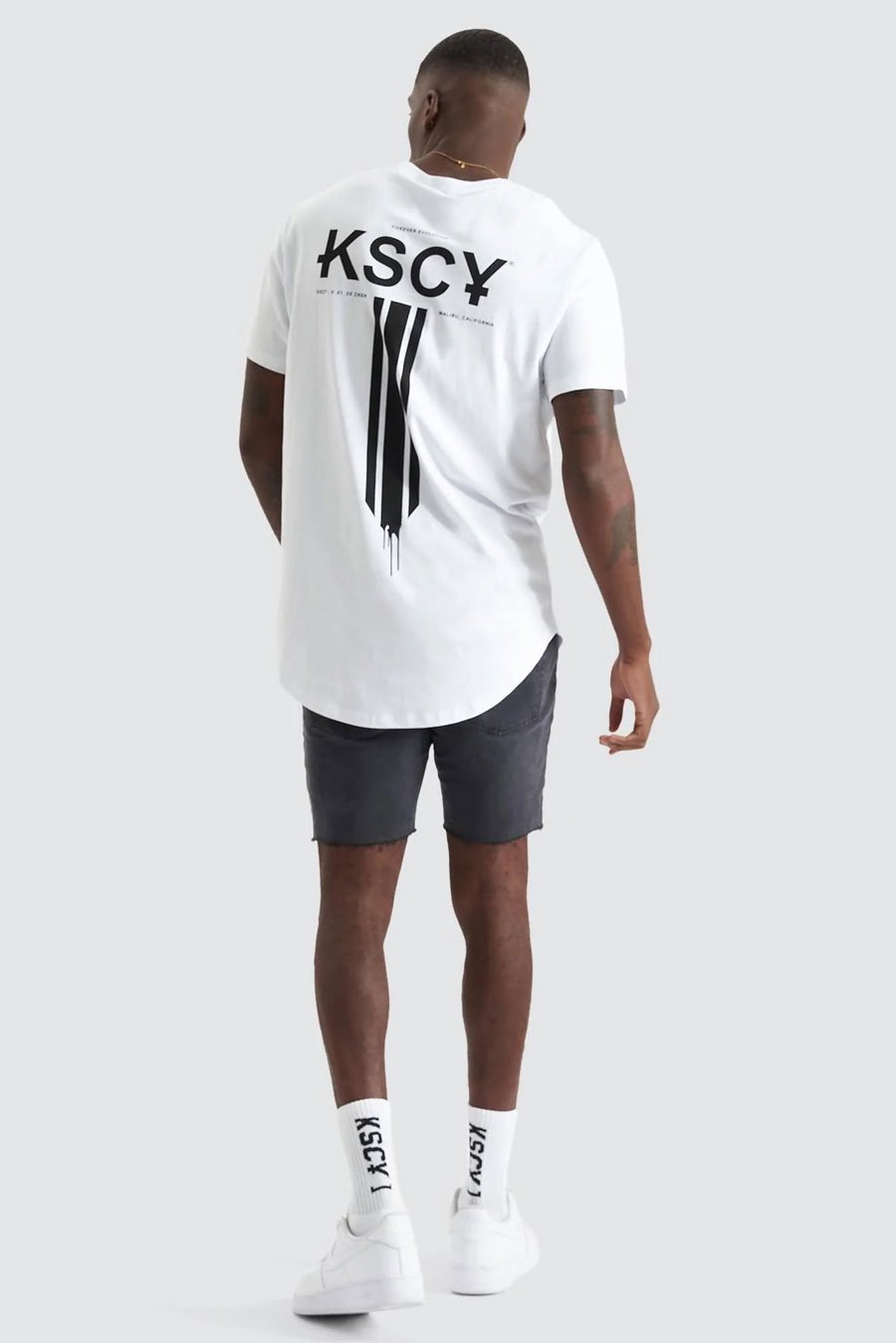 Raid Dual Curved Tee Optical White