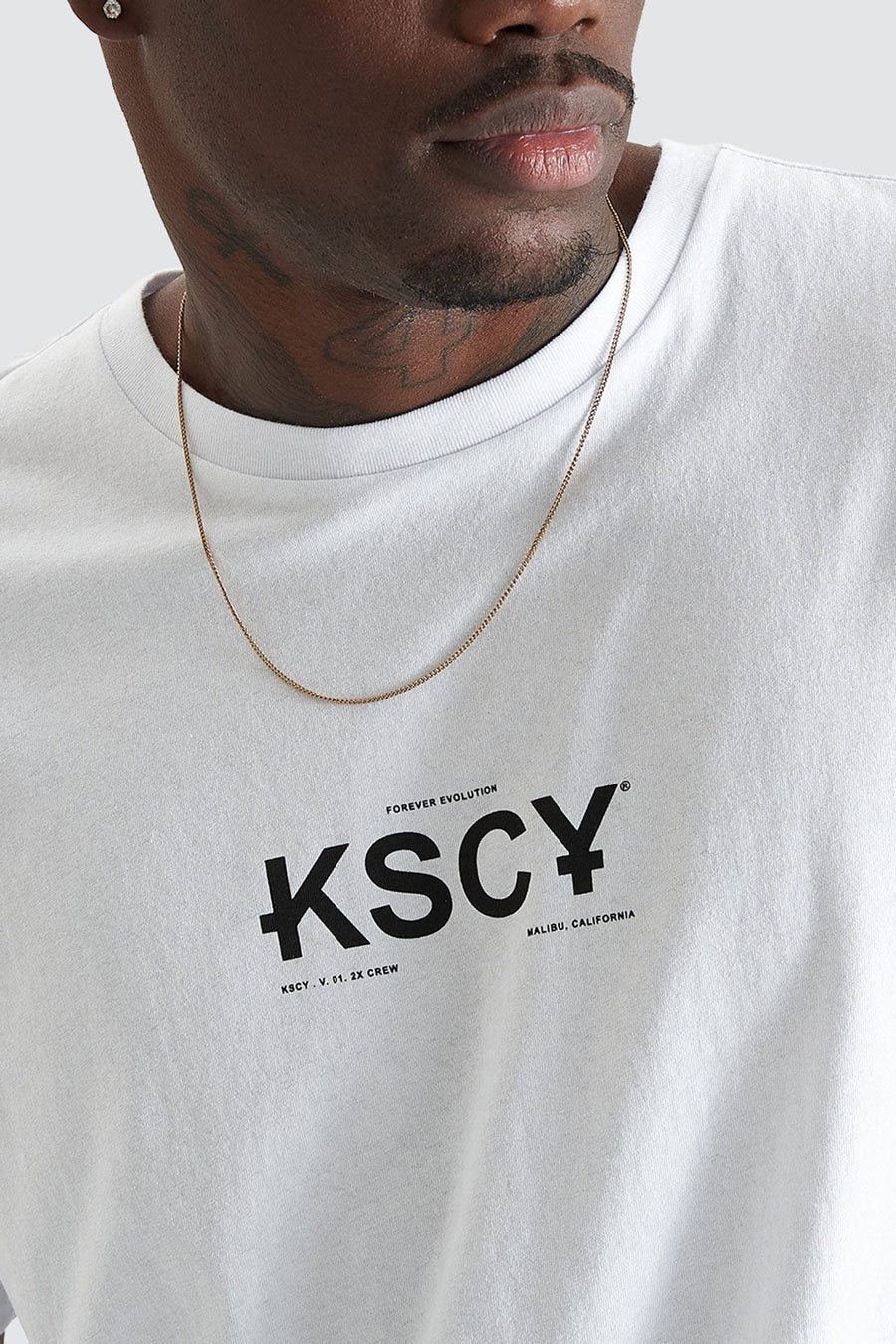 Raid Dual Curved Tee Optical White