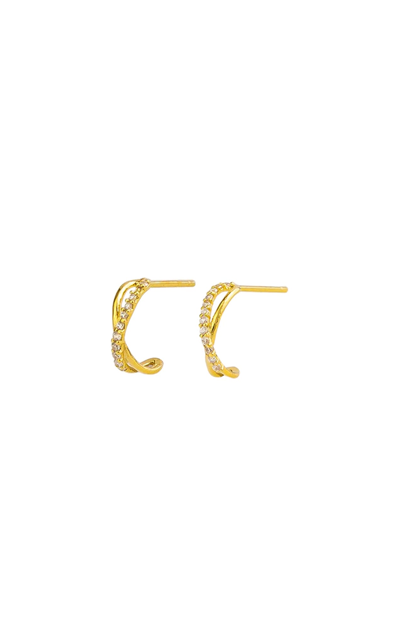 Renee Crystal Sleepers Gold
