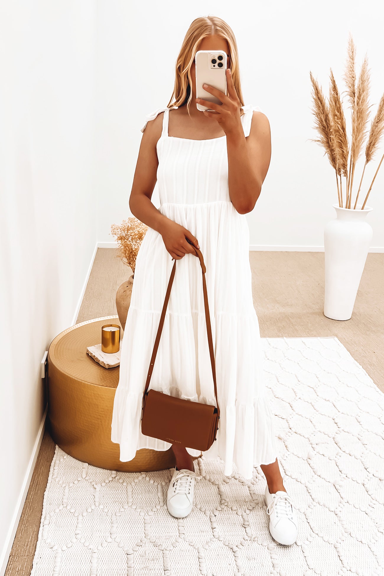 Rhett Midi Dress White